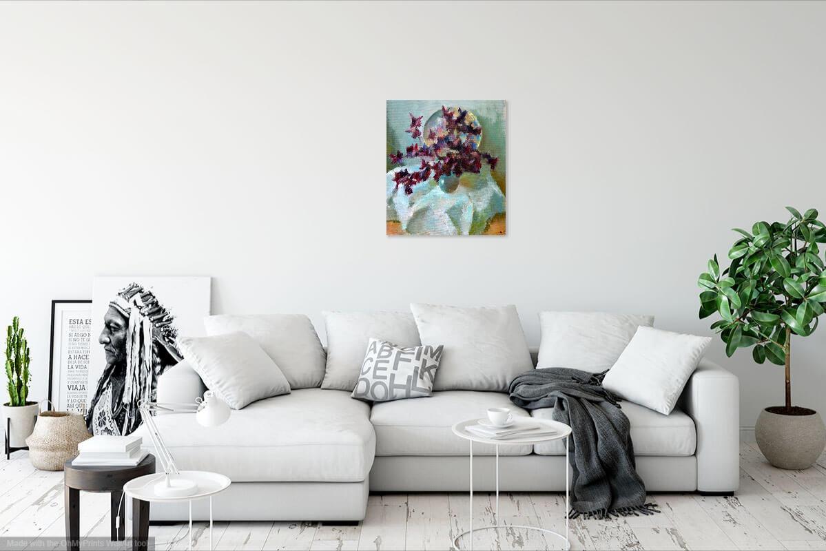 Blumenstrauß mit flatterndem Schmetterling im Angebot 11