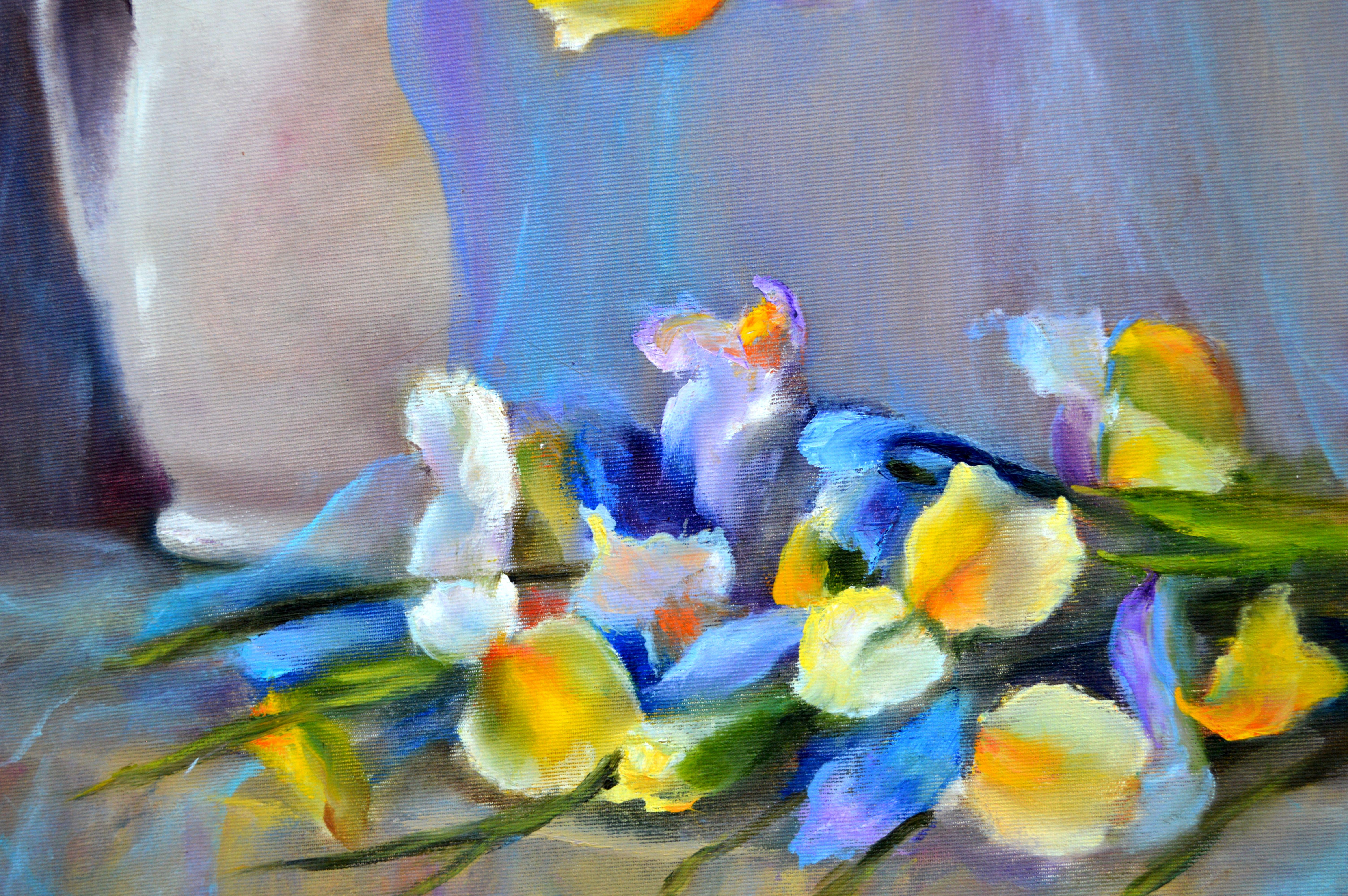 Ramo de lirios - Painting de Elena Lukina