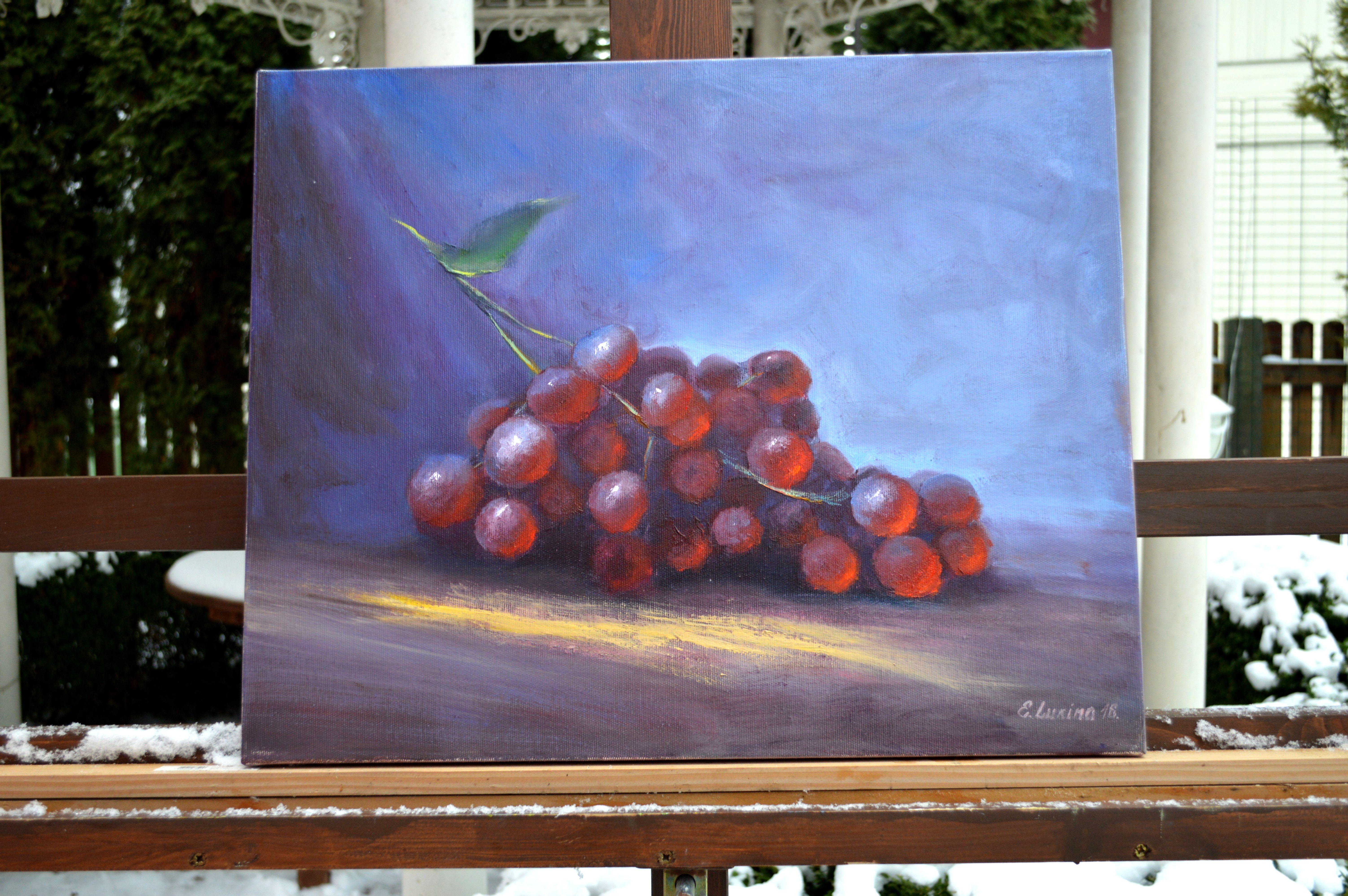 Grappolo d'uva - Painting di Elena Lukina
