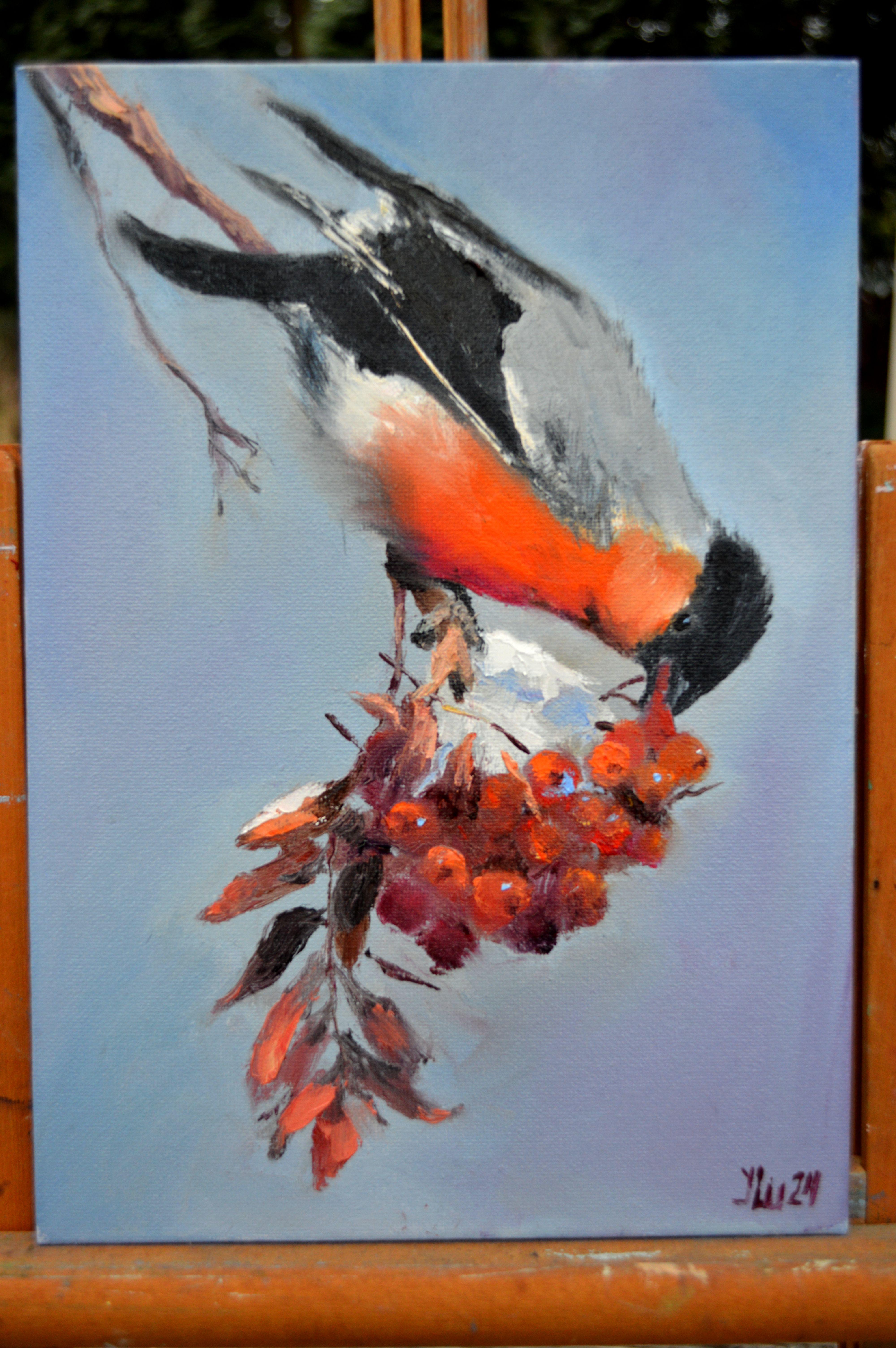 Christmas Bullfinch Breakfast For Sale 3