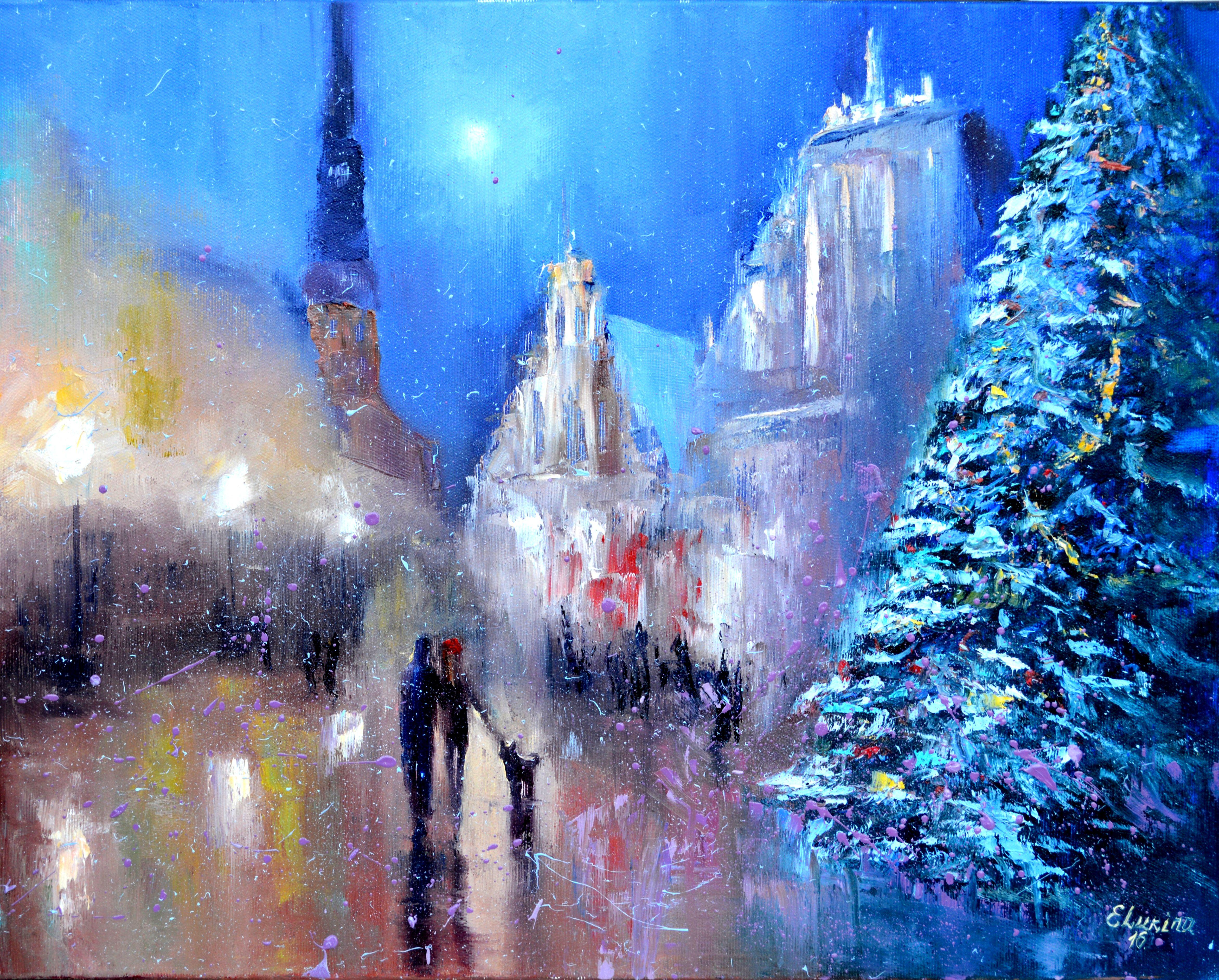 Christmas Tree at the City Hall Square 40X50