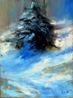 L'arbre de Noël dans la neige