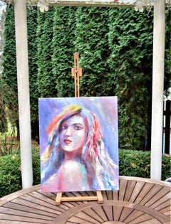 Colorful woman portrait