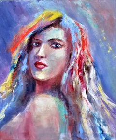 Portrait de femme colorée