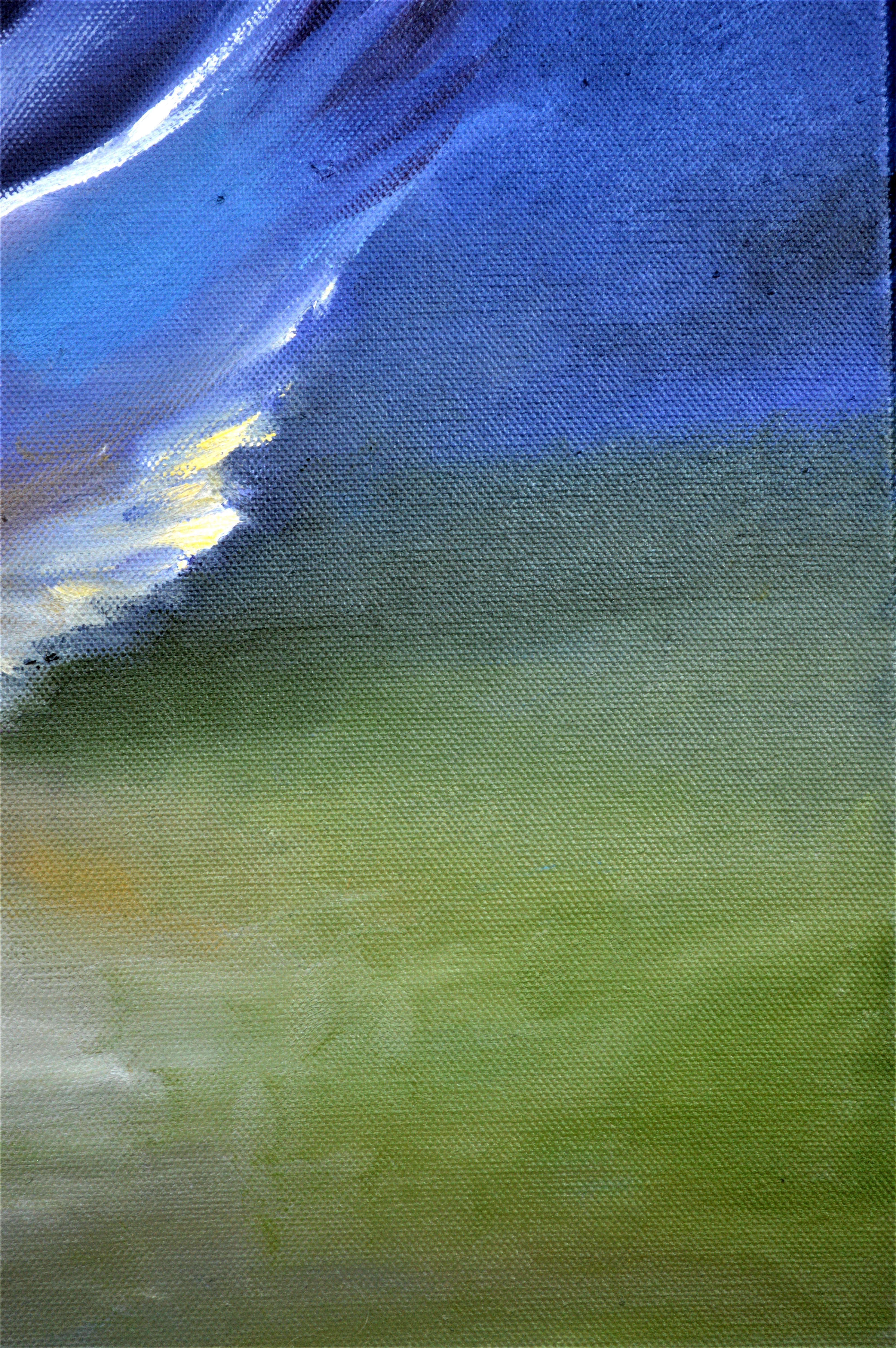 Peinture à l'huile Crane s'embrassant 40X80 en vente 11