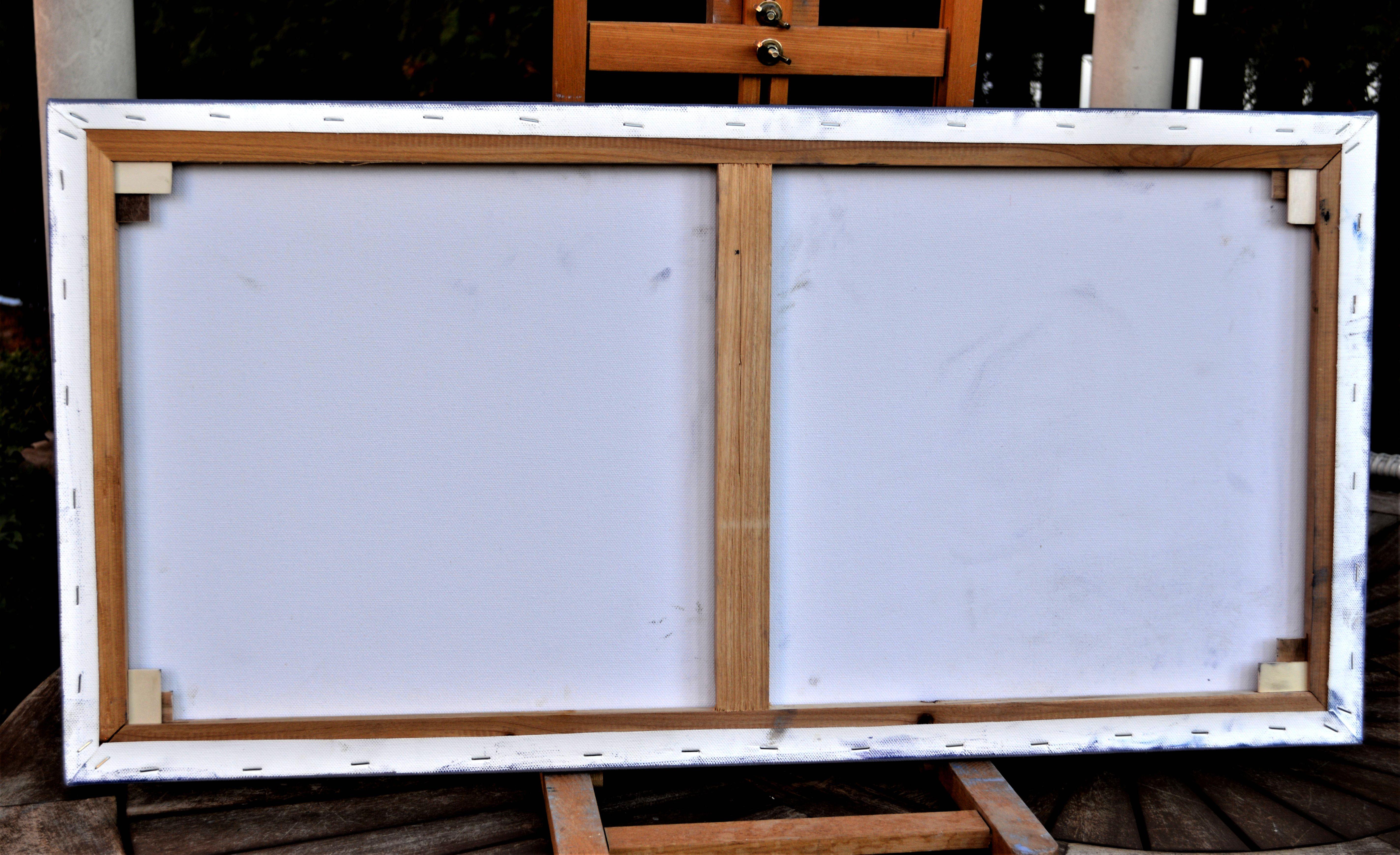 Peinture à l'huile Crane s'embrassant 40X80 en vente 13
