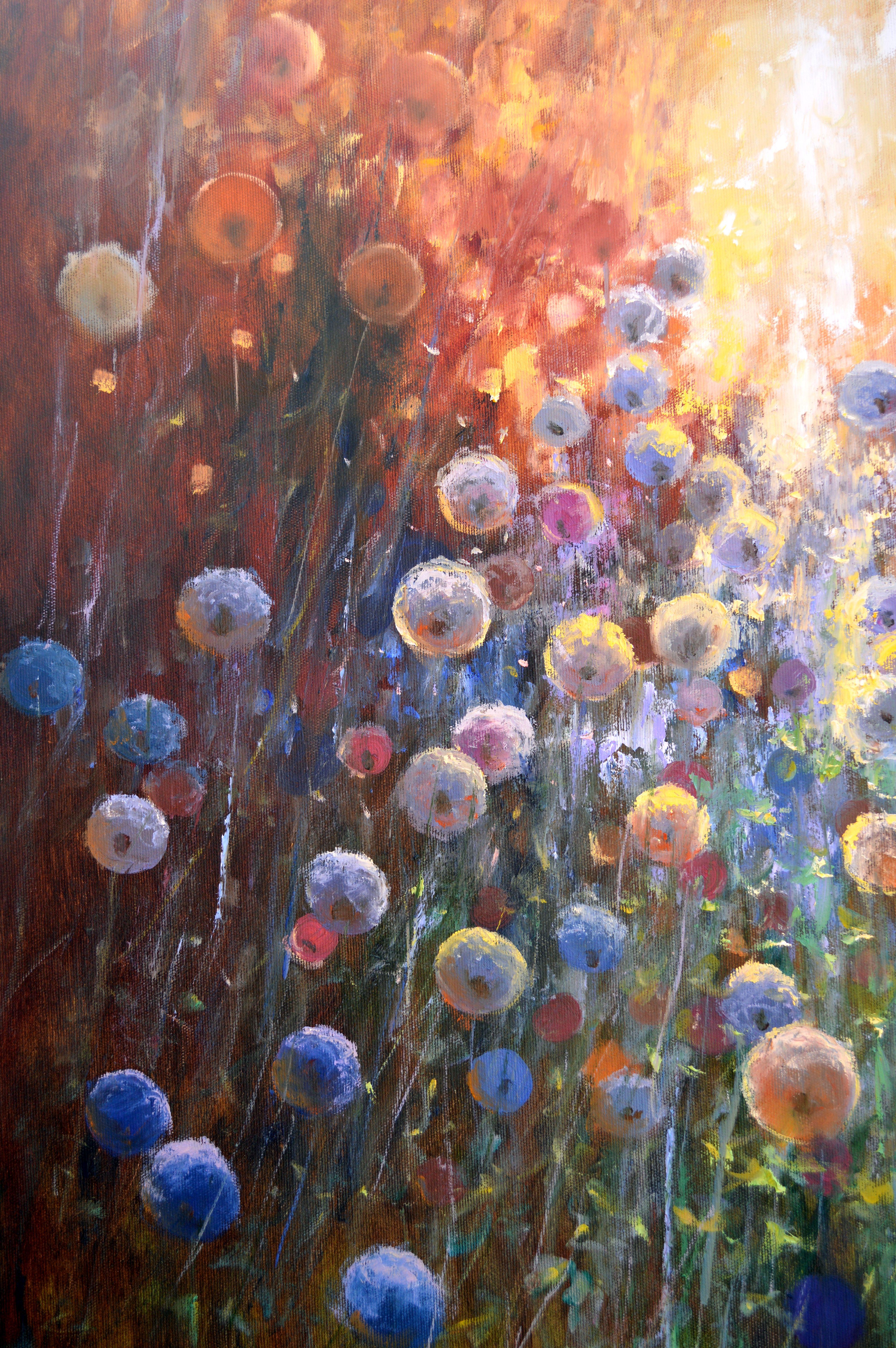 Dandelions bei Sonnenaufgang 70X90 im Angebot 15