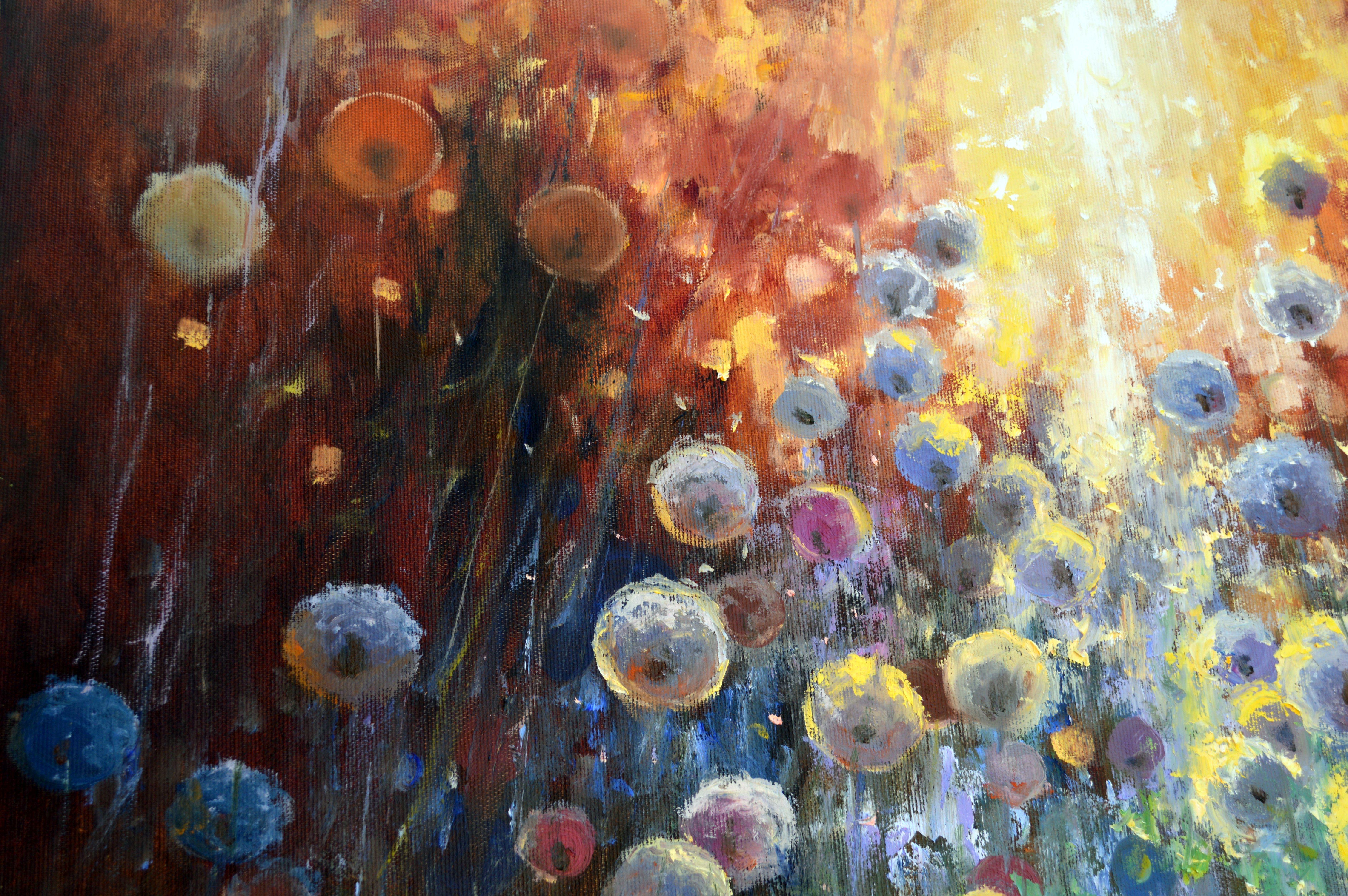 Dandelions bei Sonnenaufgang 70X90 im Angebot 4