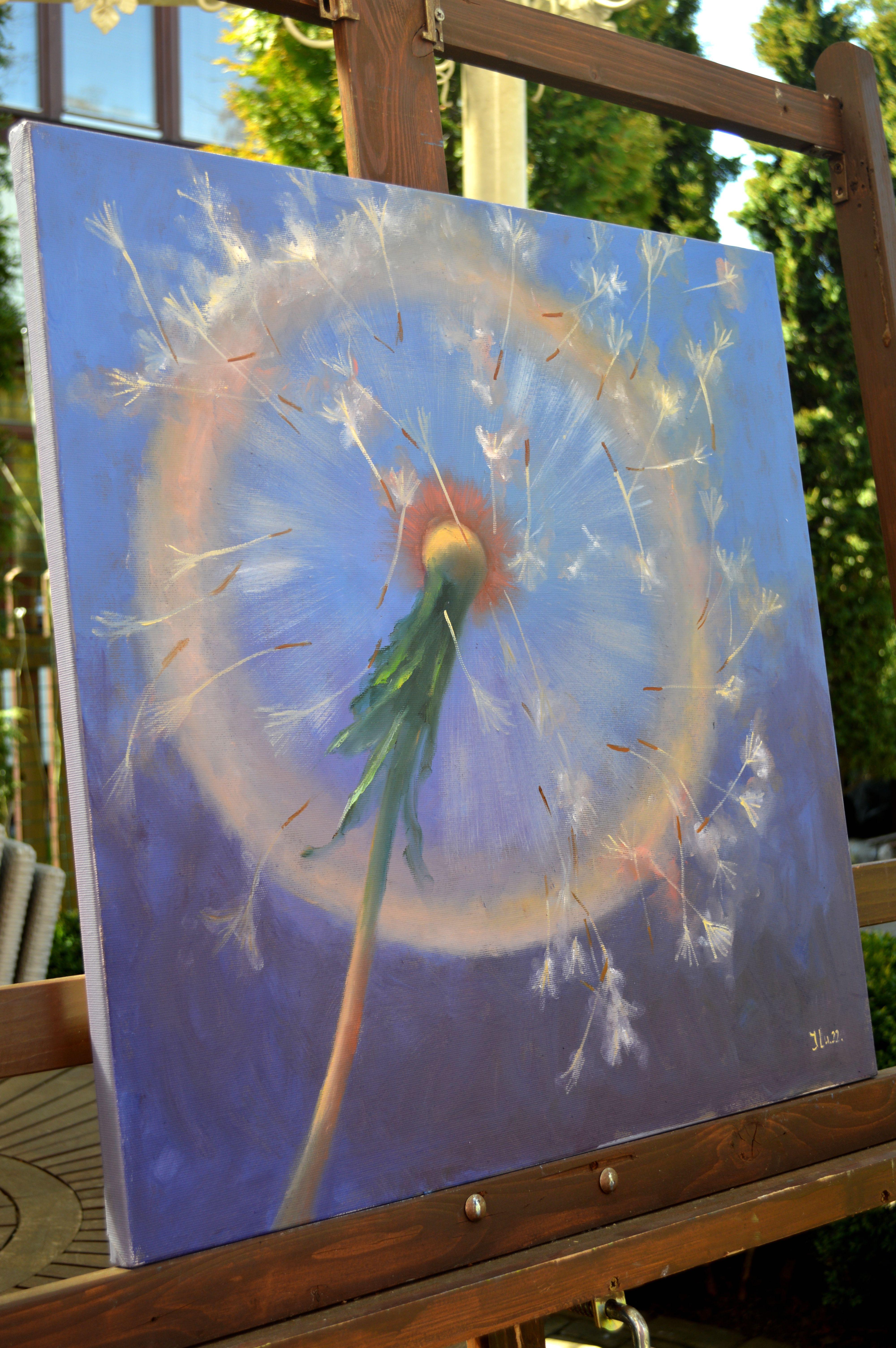 Dandelions in flight 60X60 For Sale 5