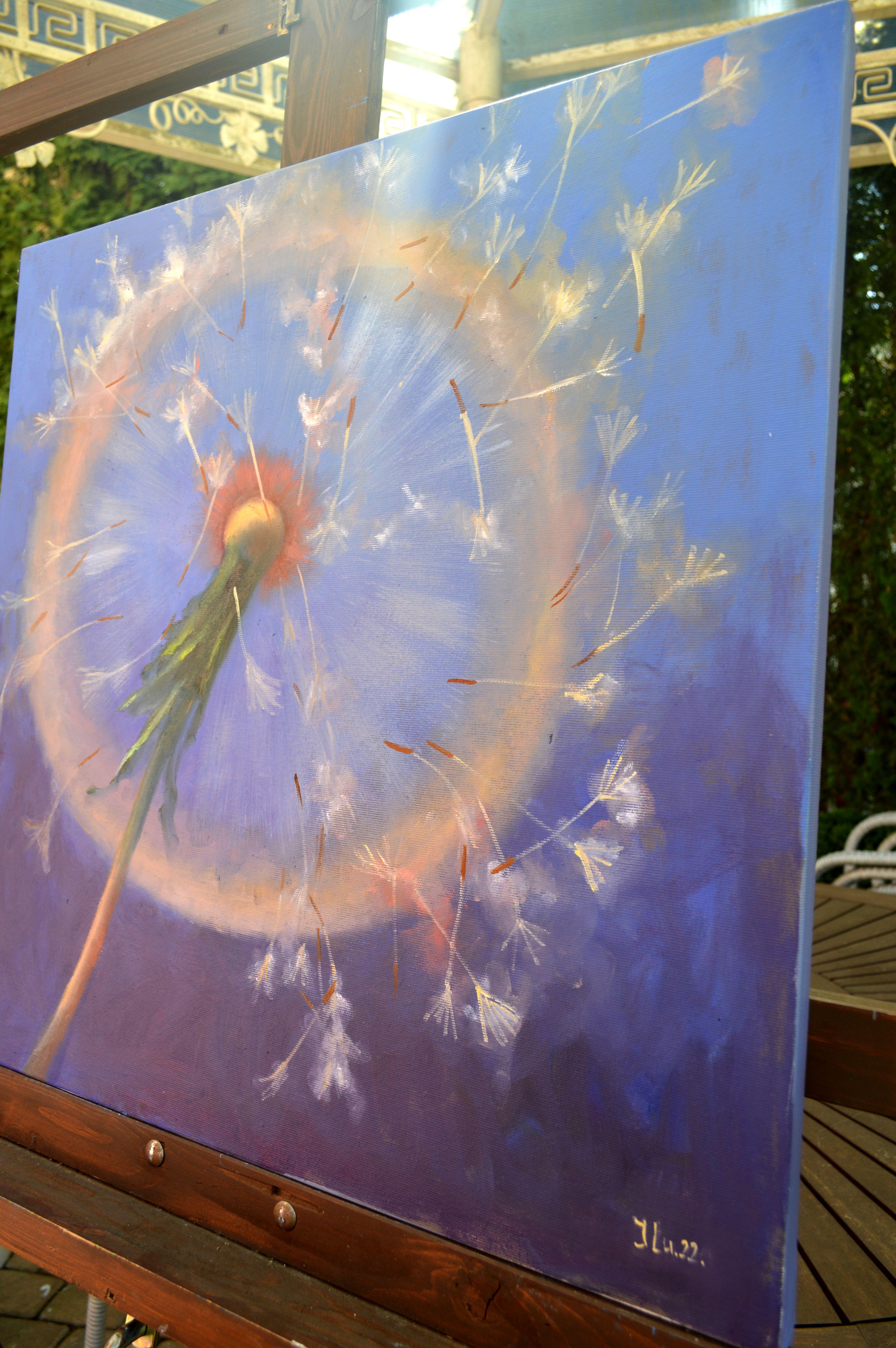 Dandelions in flight 60X60 For Sale 6