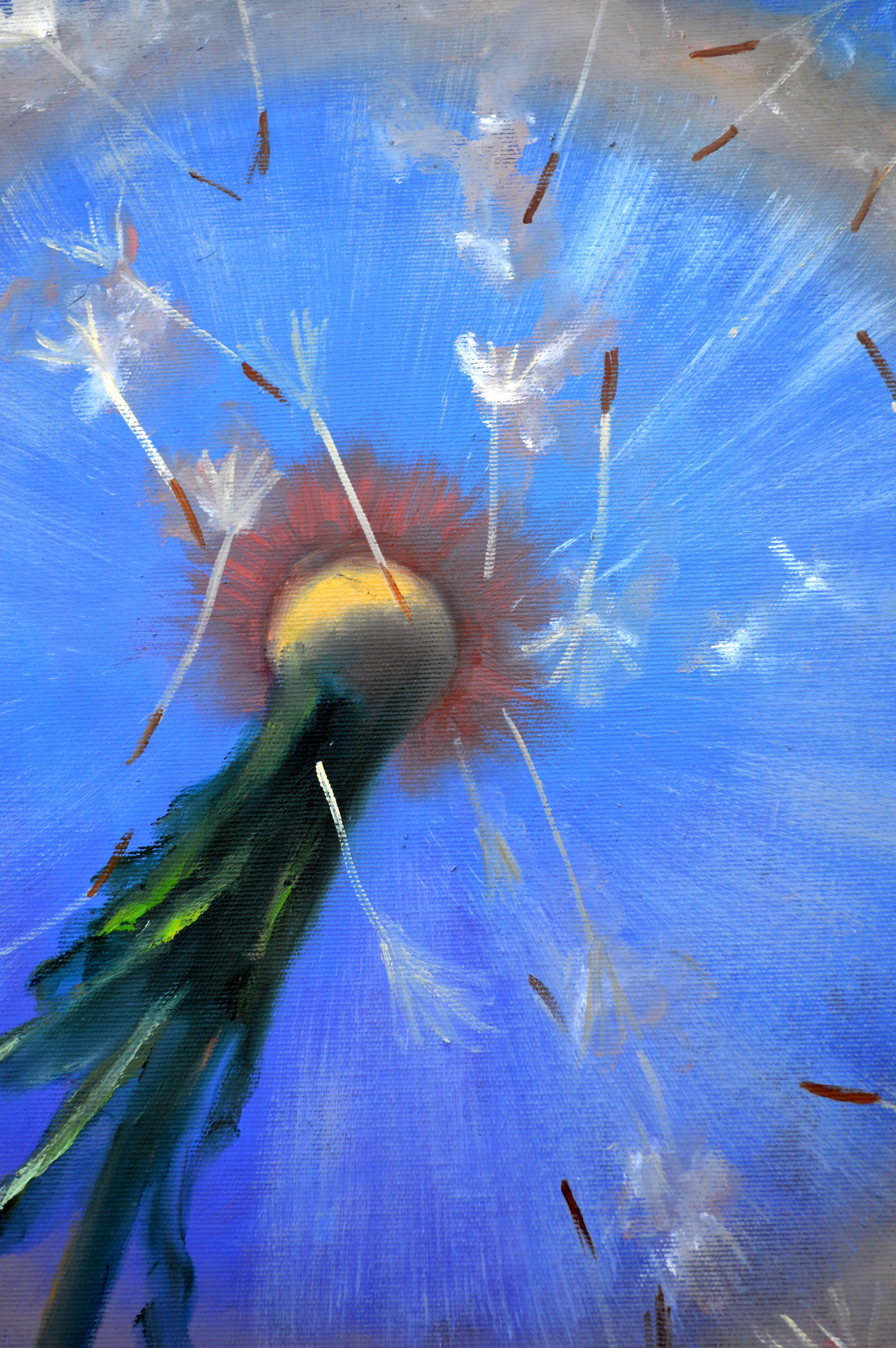 Dandelions in flight 60X60 For Sale 11
