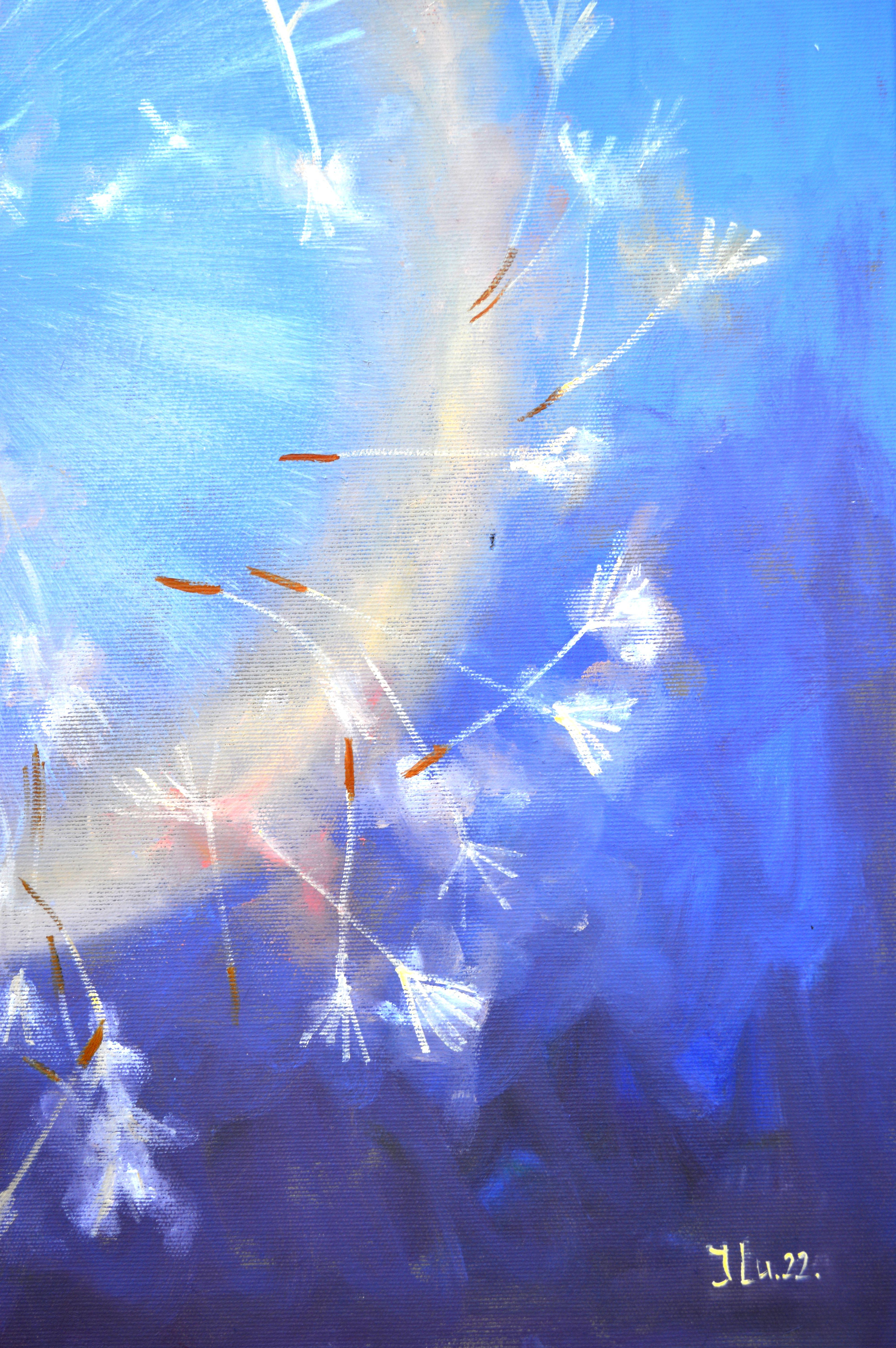 Dandelions in flight 60X60 For Sale 12