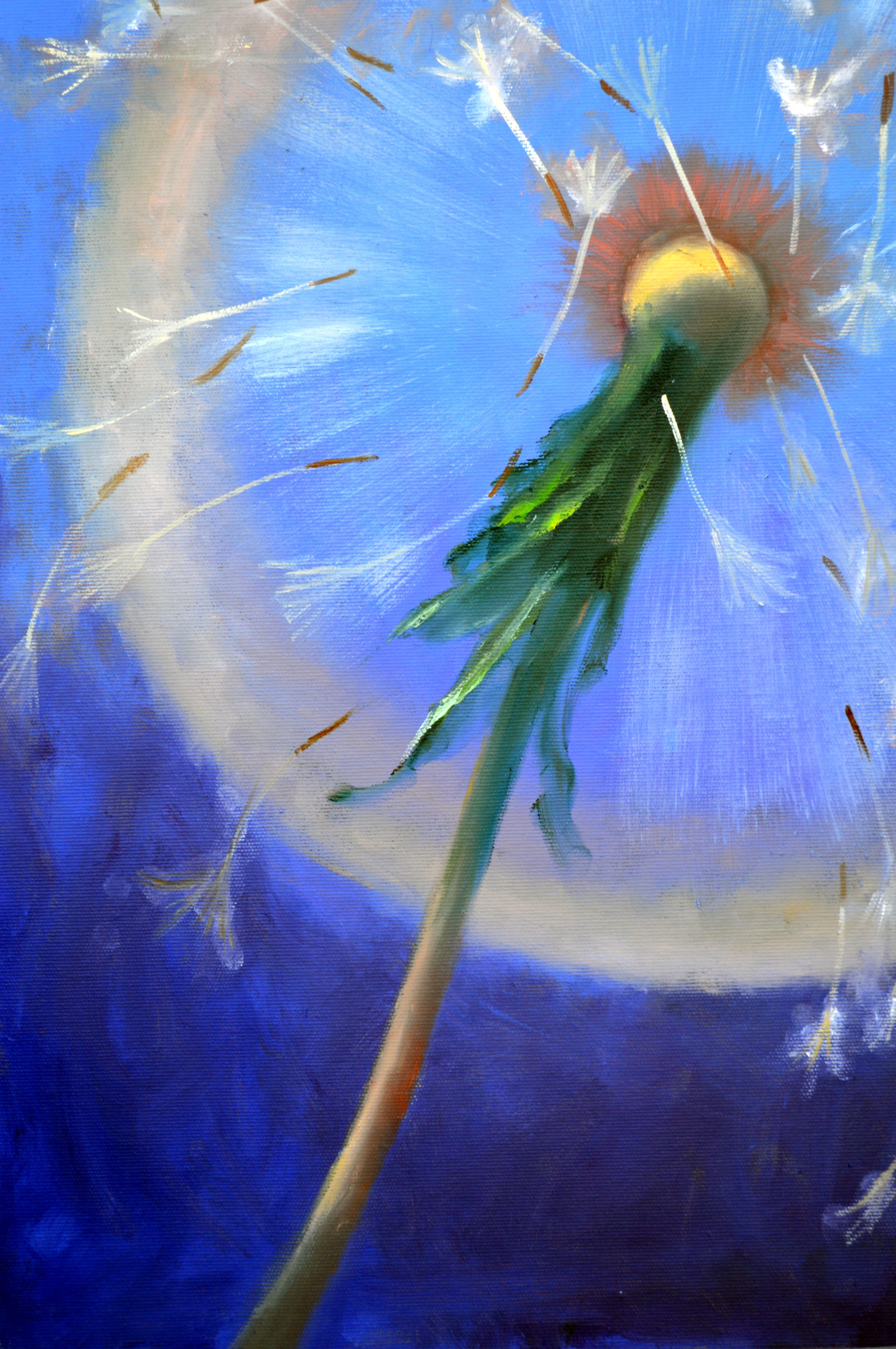Dandelions in flight 60X60 For Sale 13