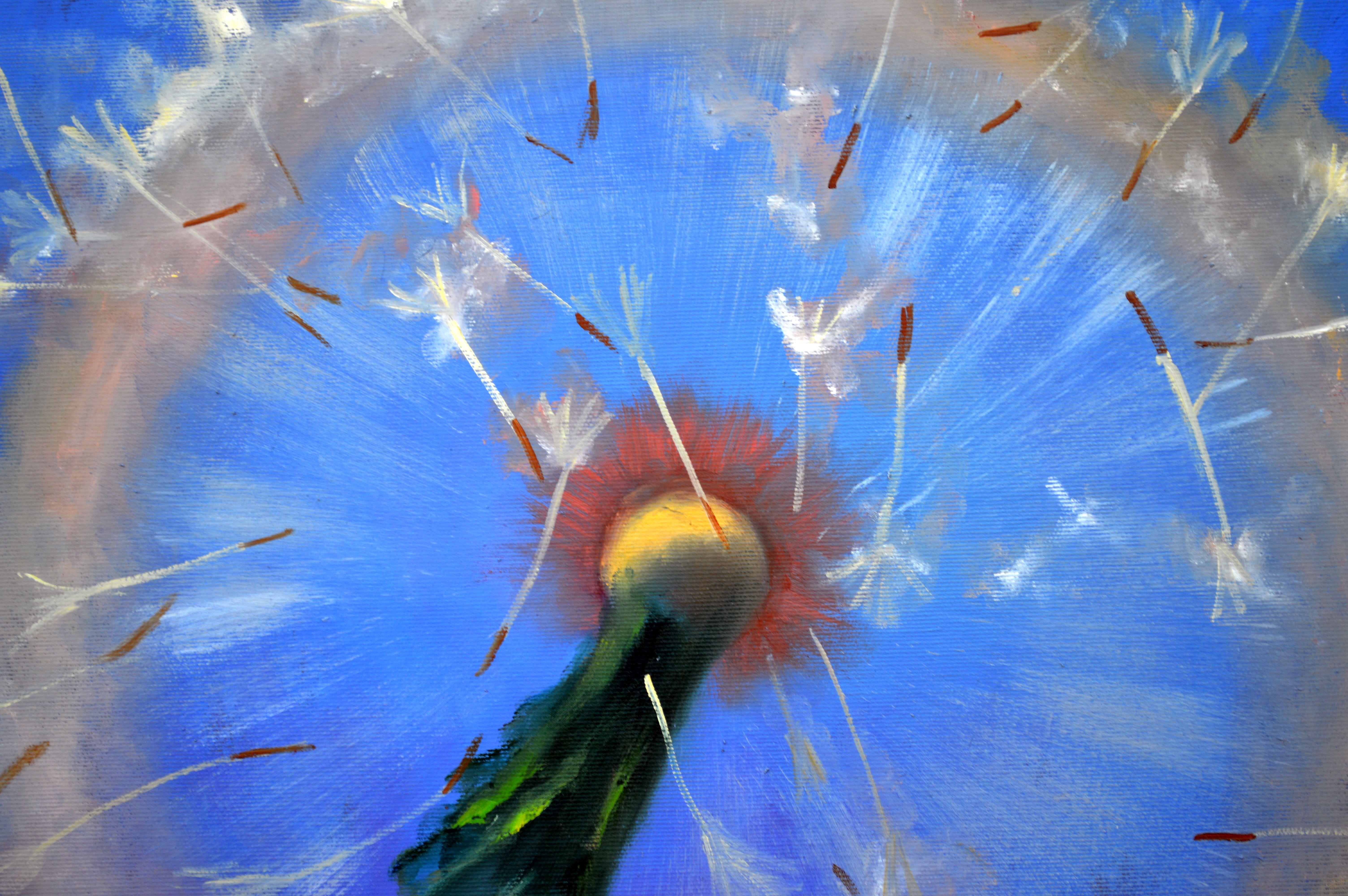 Dandelions in flight 60X60 For Sale 14