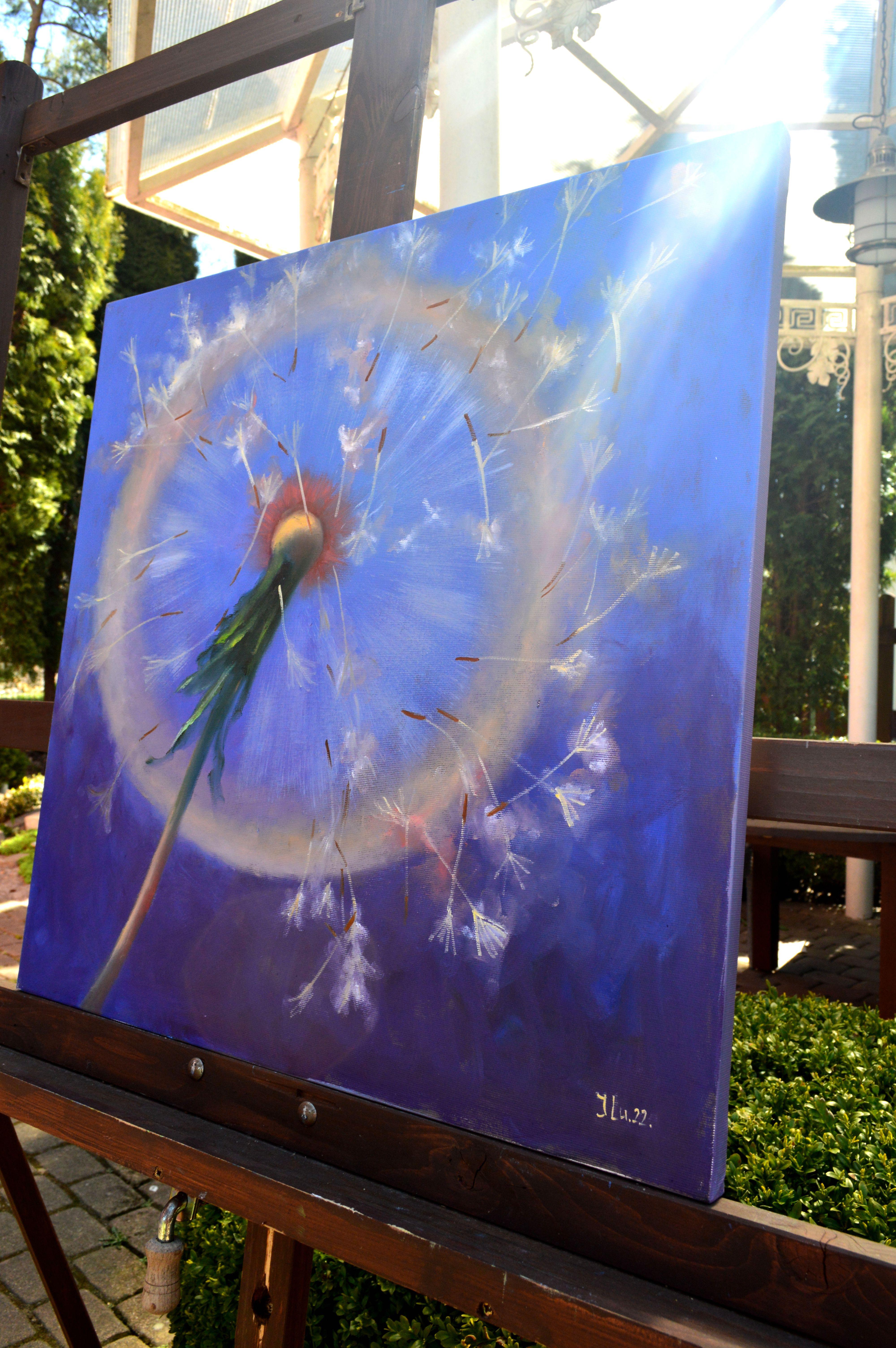 Dandelions in flight 60X60 For Sale 1