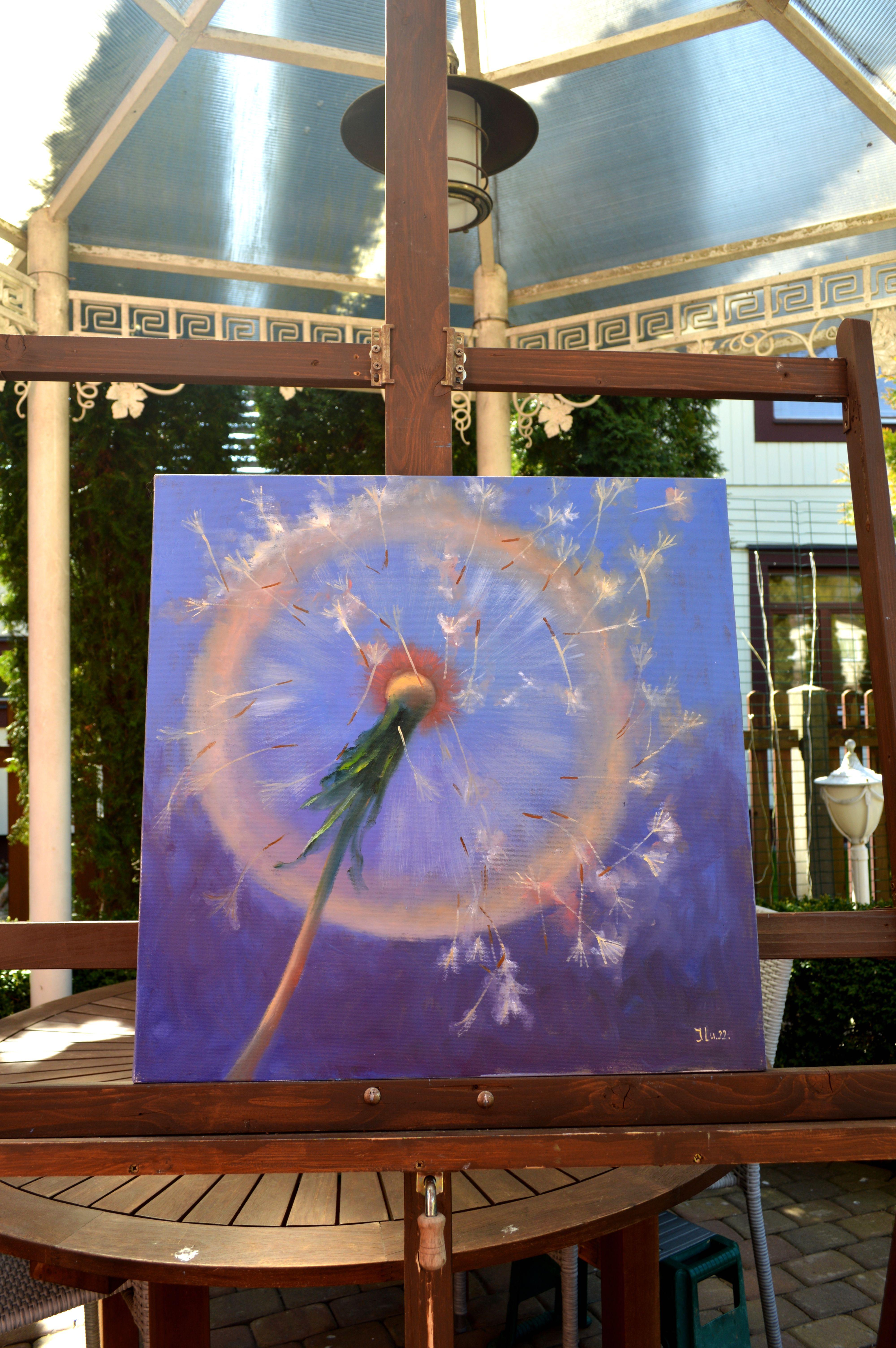 Dandelions in flight 60X60 For Sale 3