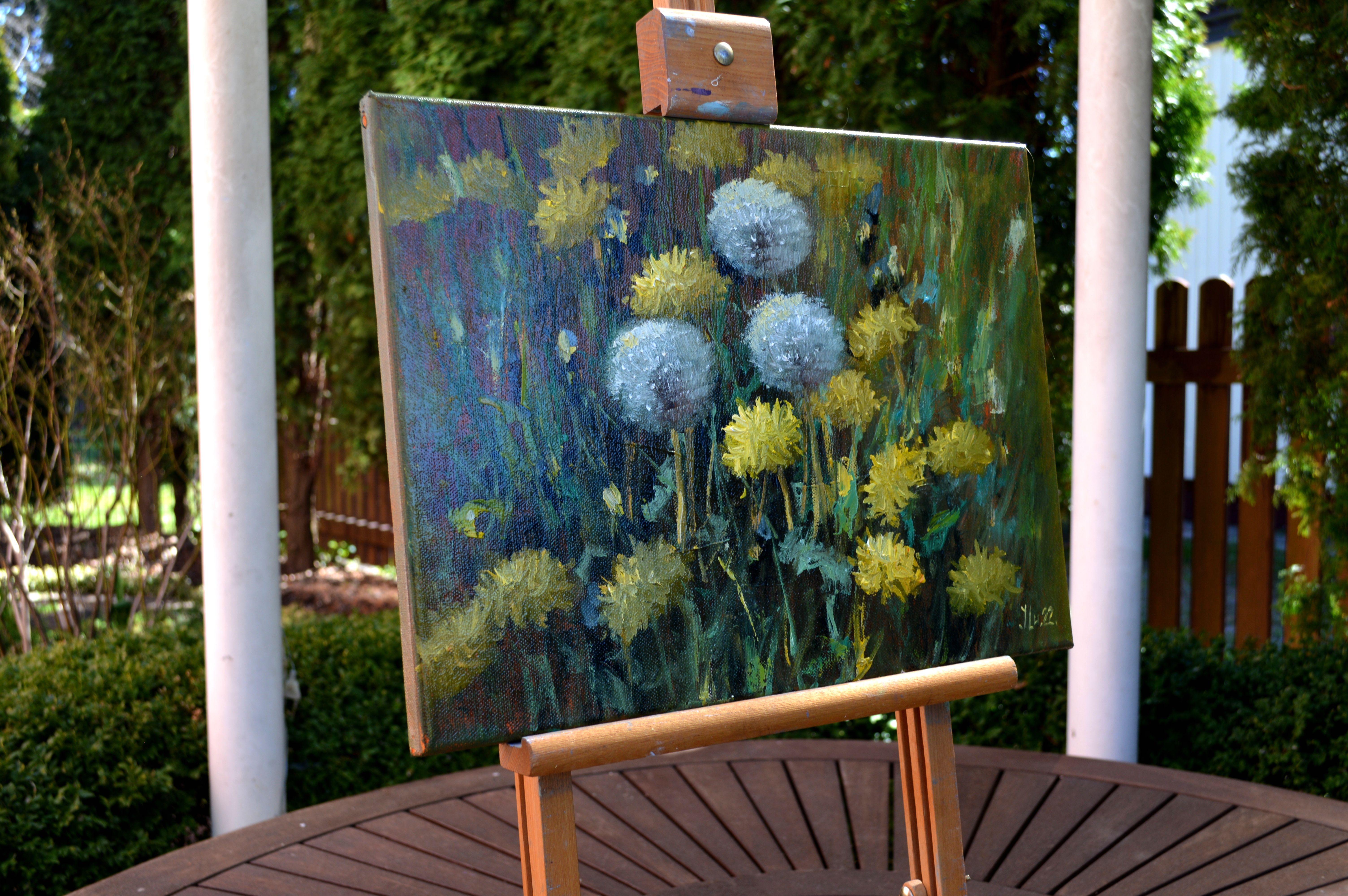 Löwenzahn auf der Wiese 30X40 im Angebot 7