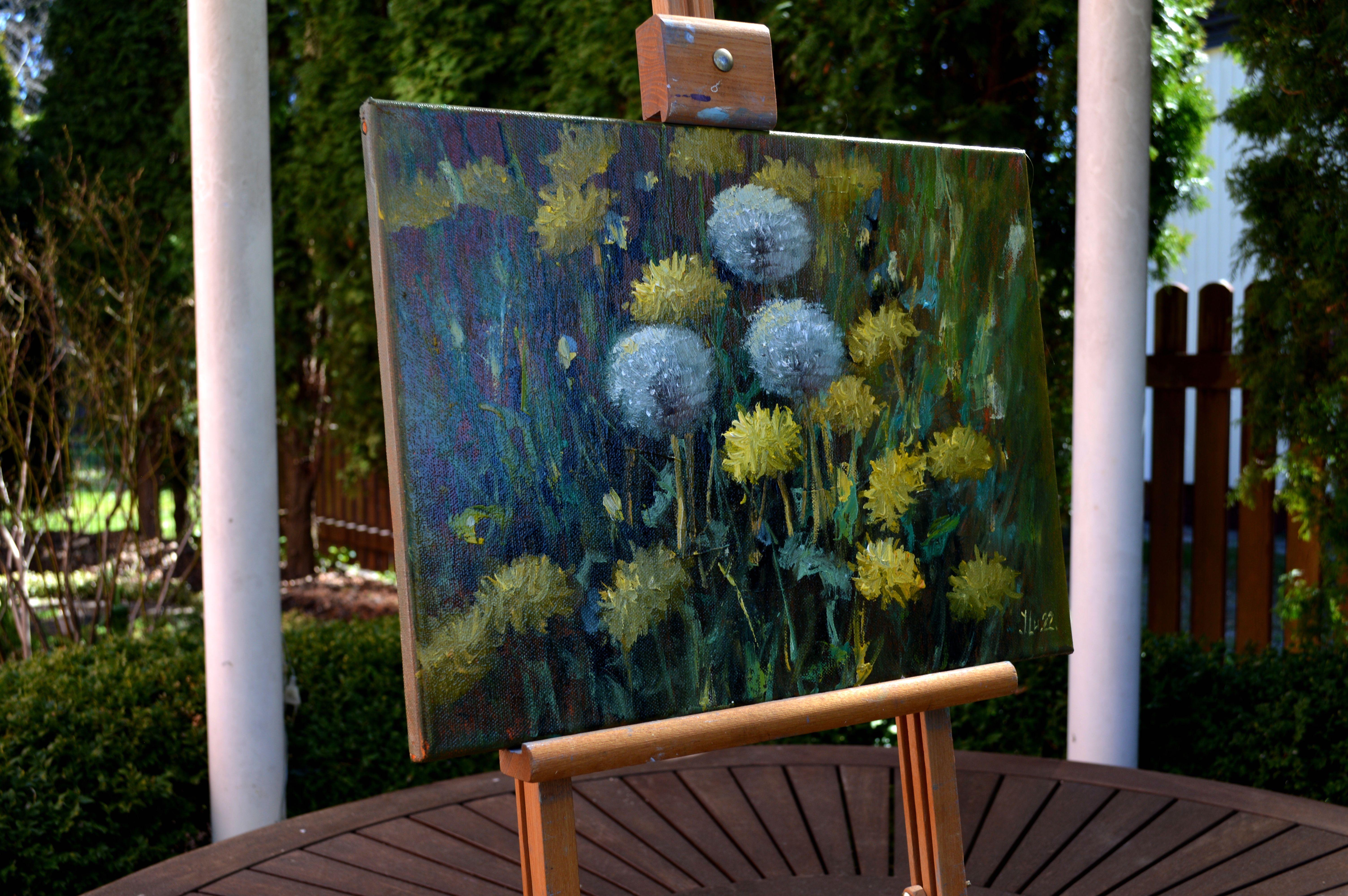 Löwenzahn auf der Wiese 30X40 im Angebot 8