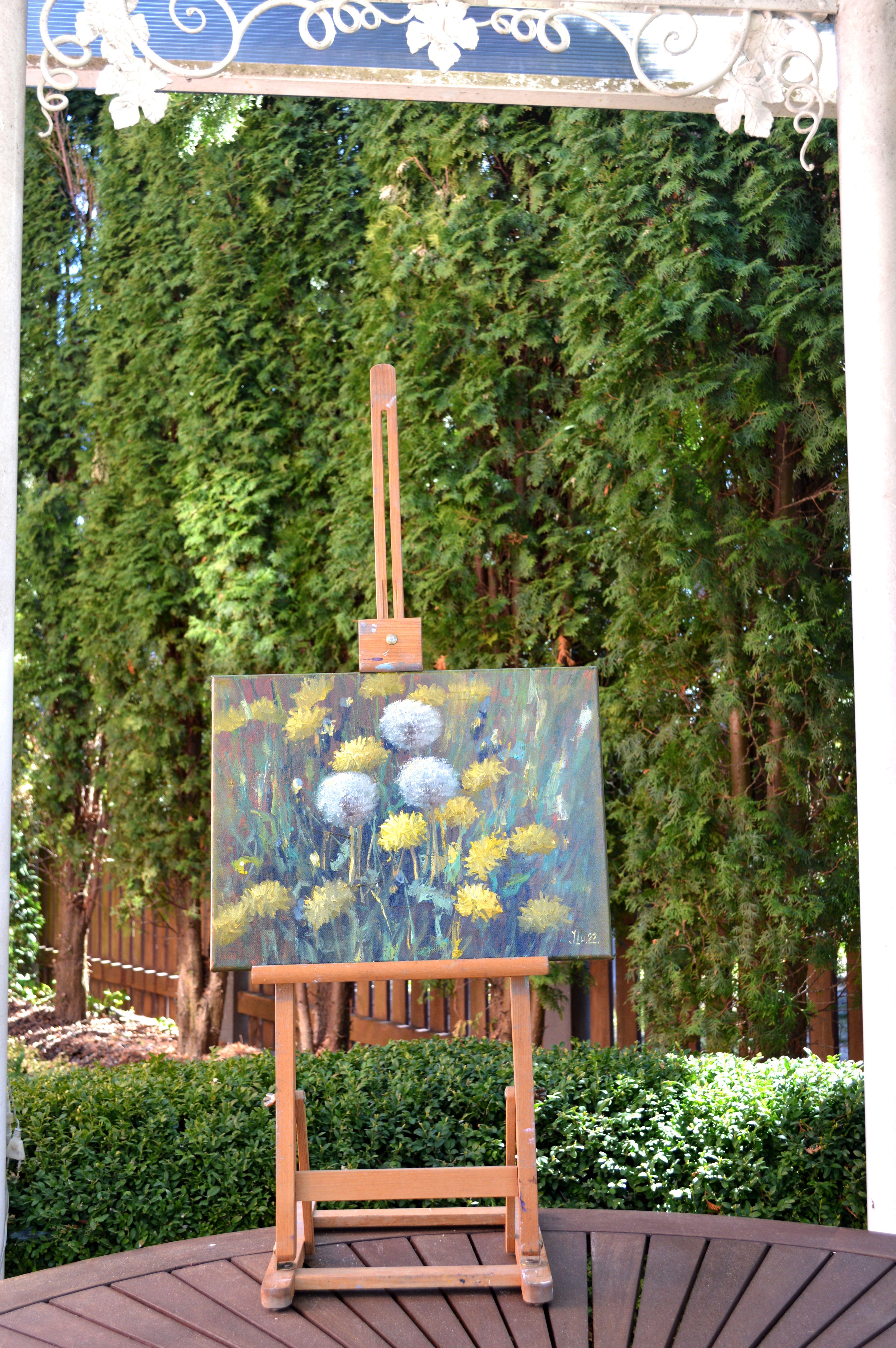 Löwenzahn auf der Wiese 30X40 im Angebot 3