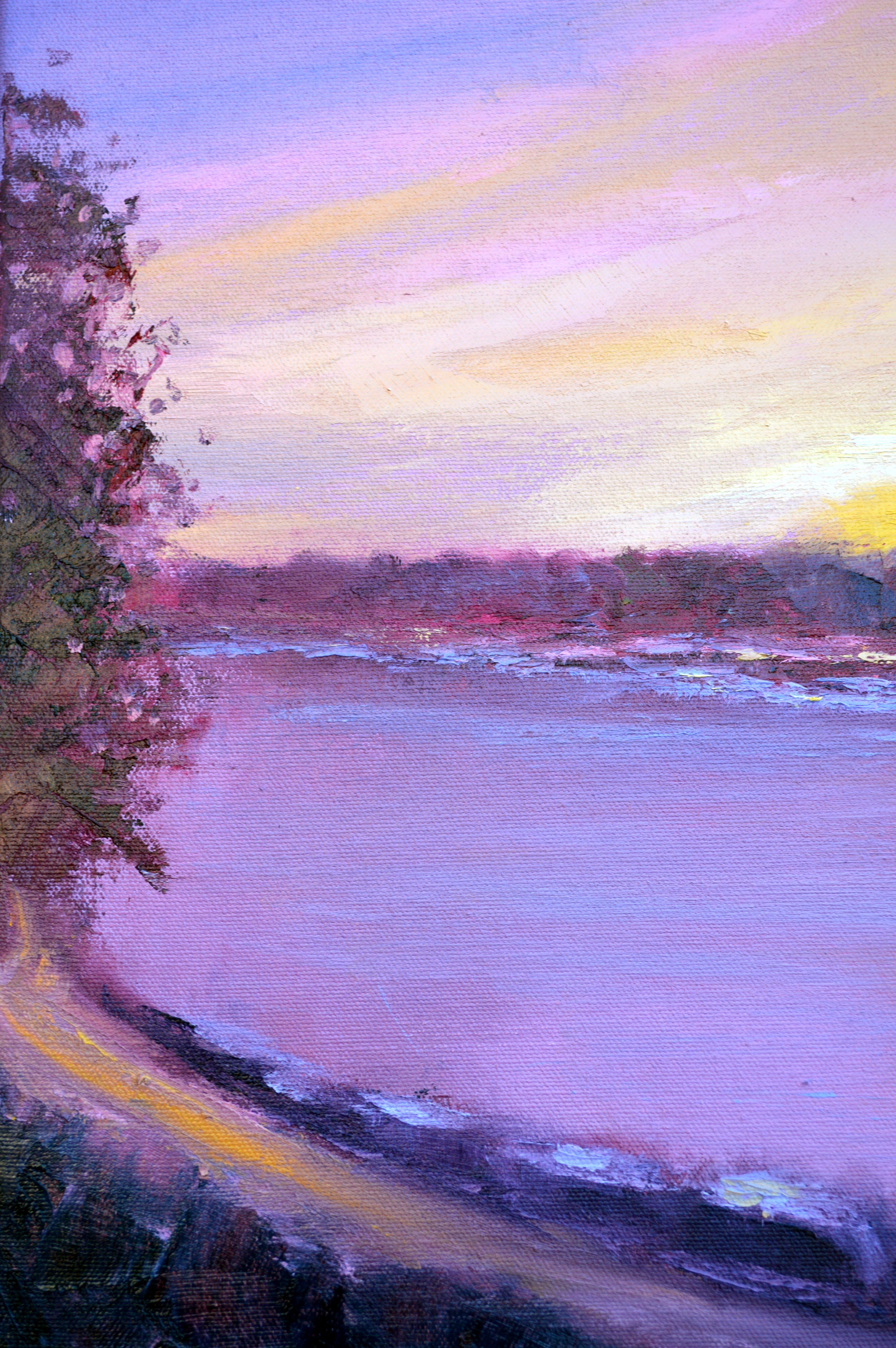 Dawn in Paris, 50X50, Öl auf Leinwand im Angebot 8