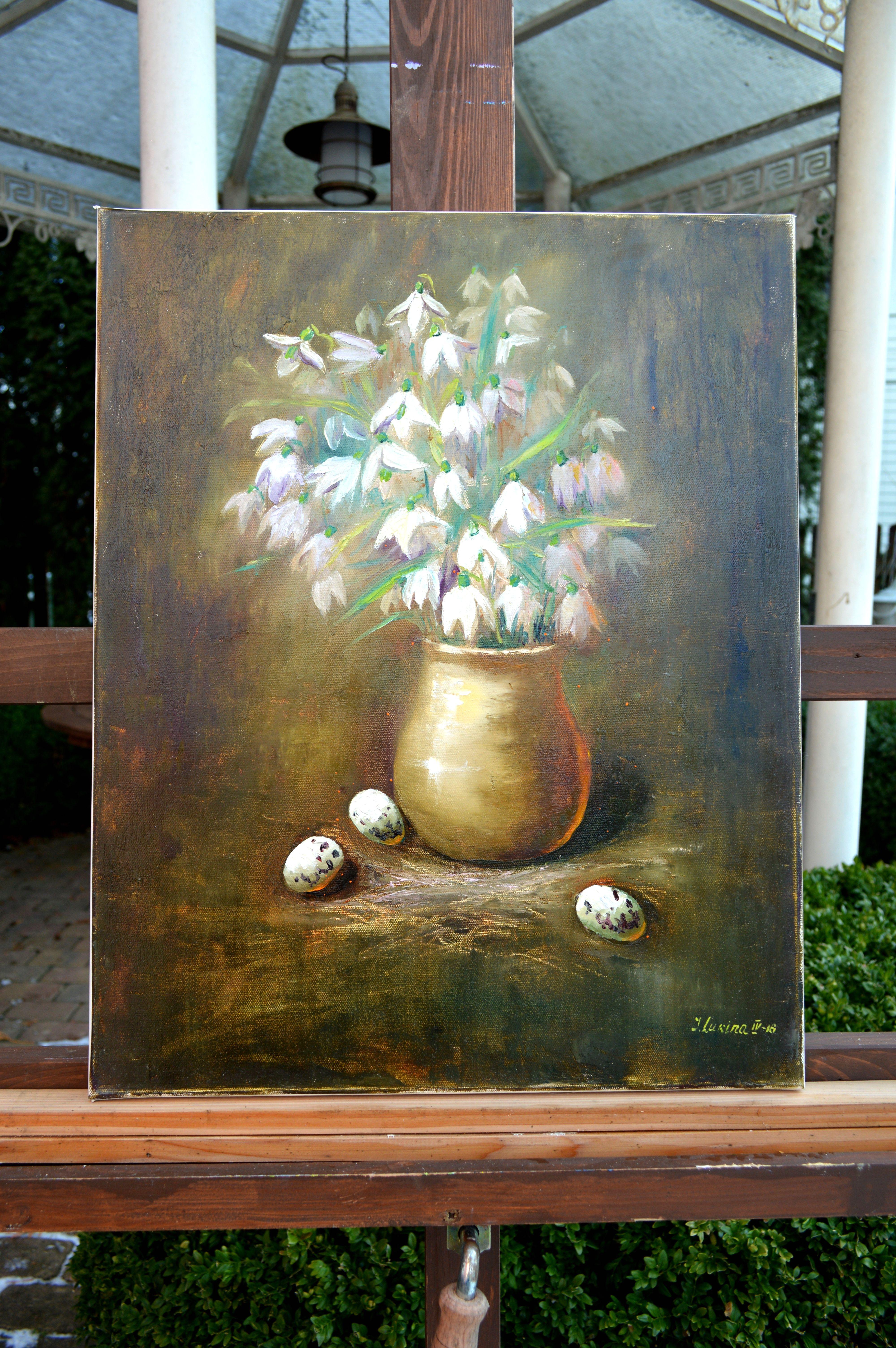 Easter mood - Painting by Elena Lukina