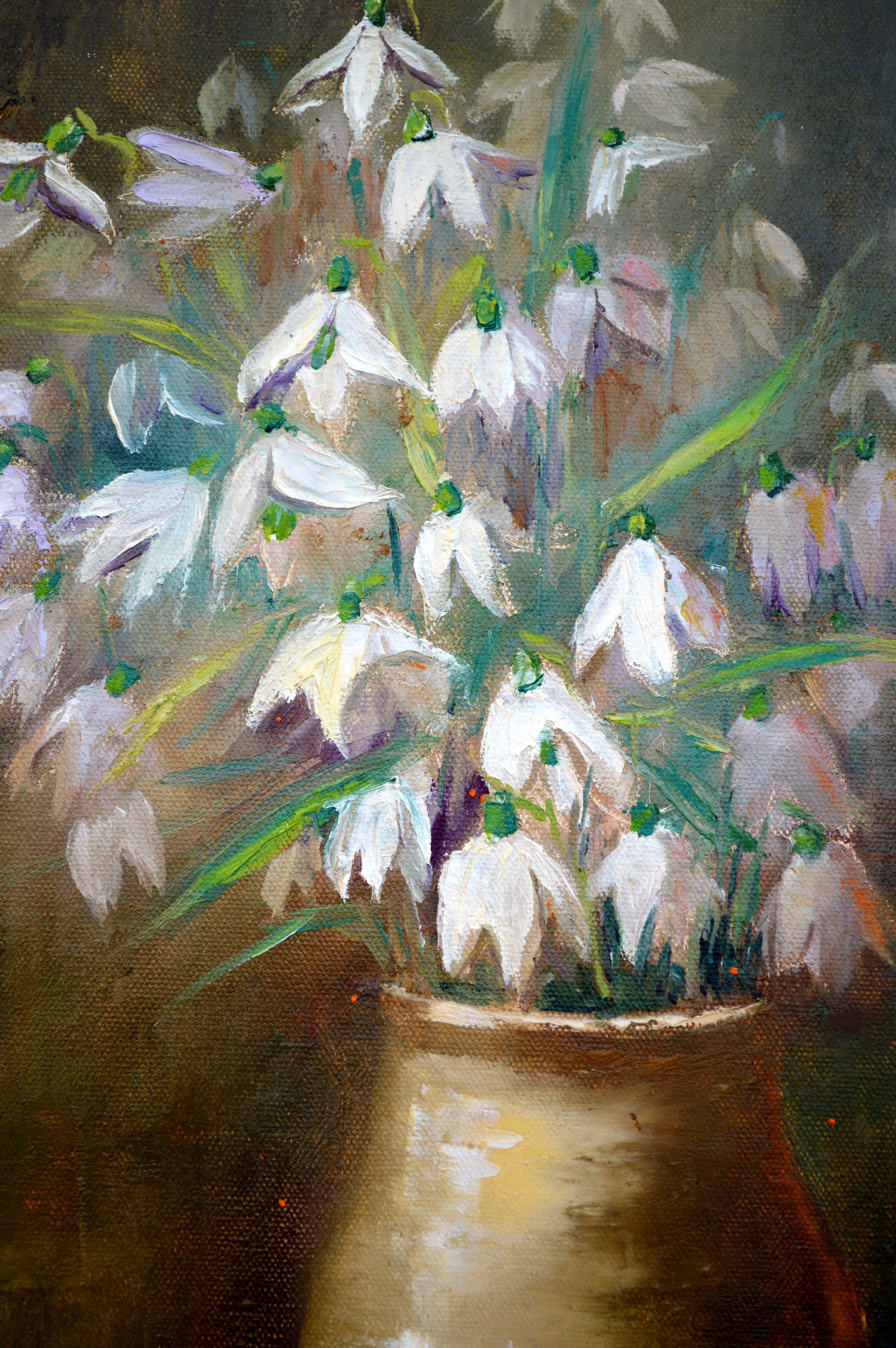 In this oil painting, I poured my soul into capturing the tenderness of spring. The delicate blossoms, bathed in soft light, symbolize renewal and hope. I chose a harmonious symphony of impressionistic strokes and realistic details to evoke a sense
