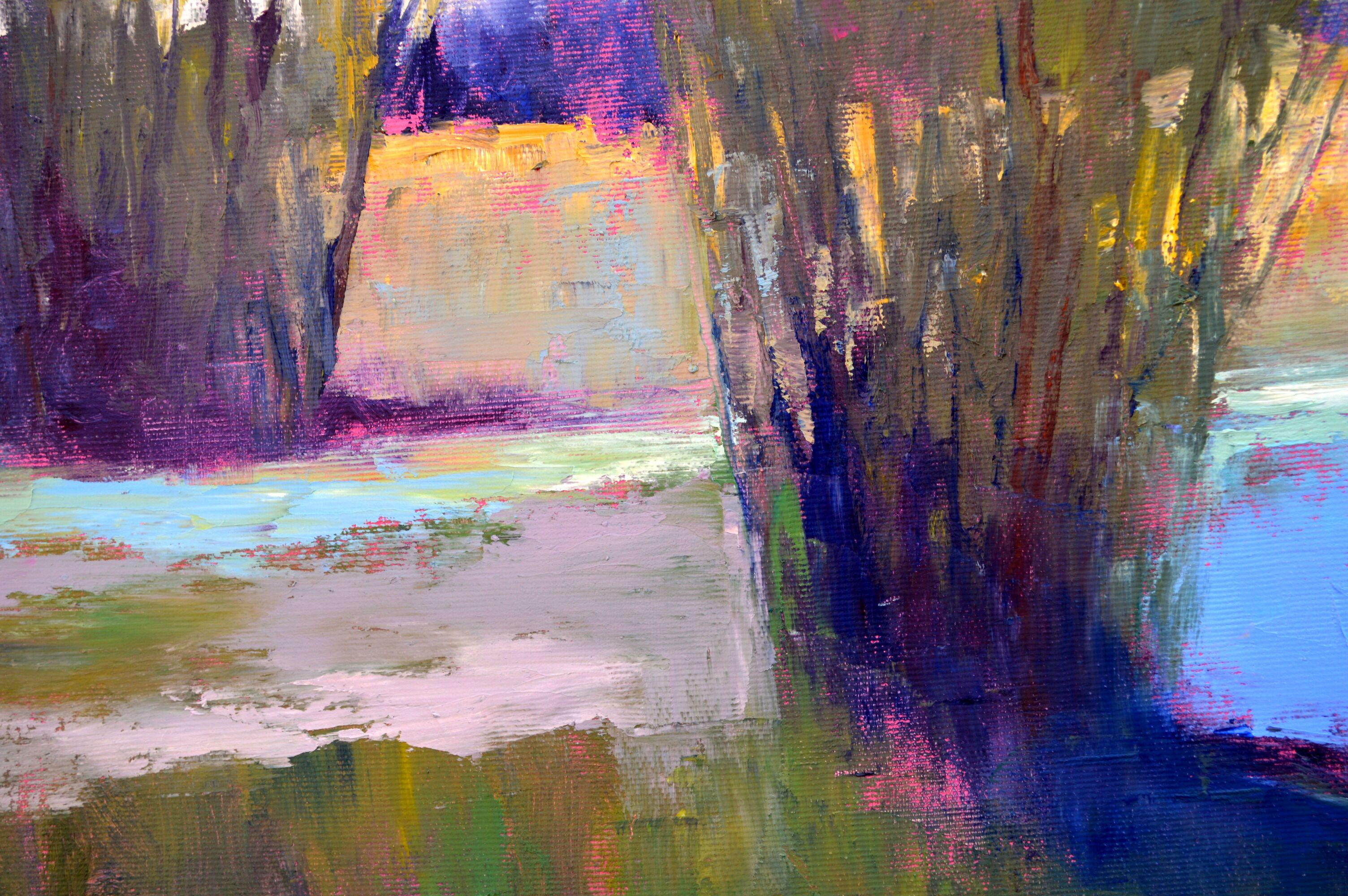 Evening colors by the river For Sale 7