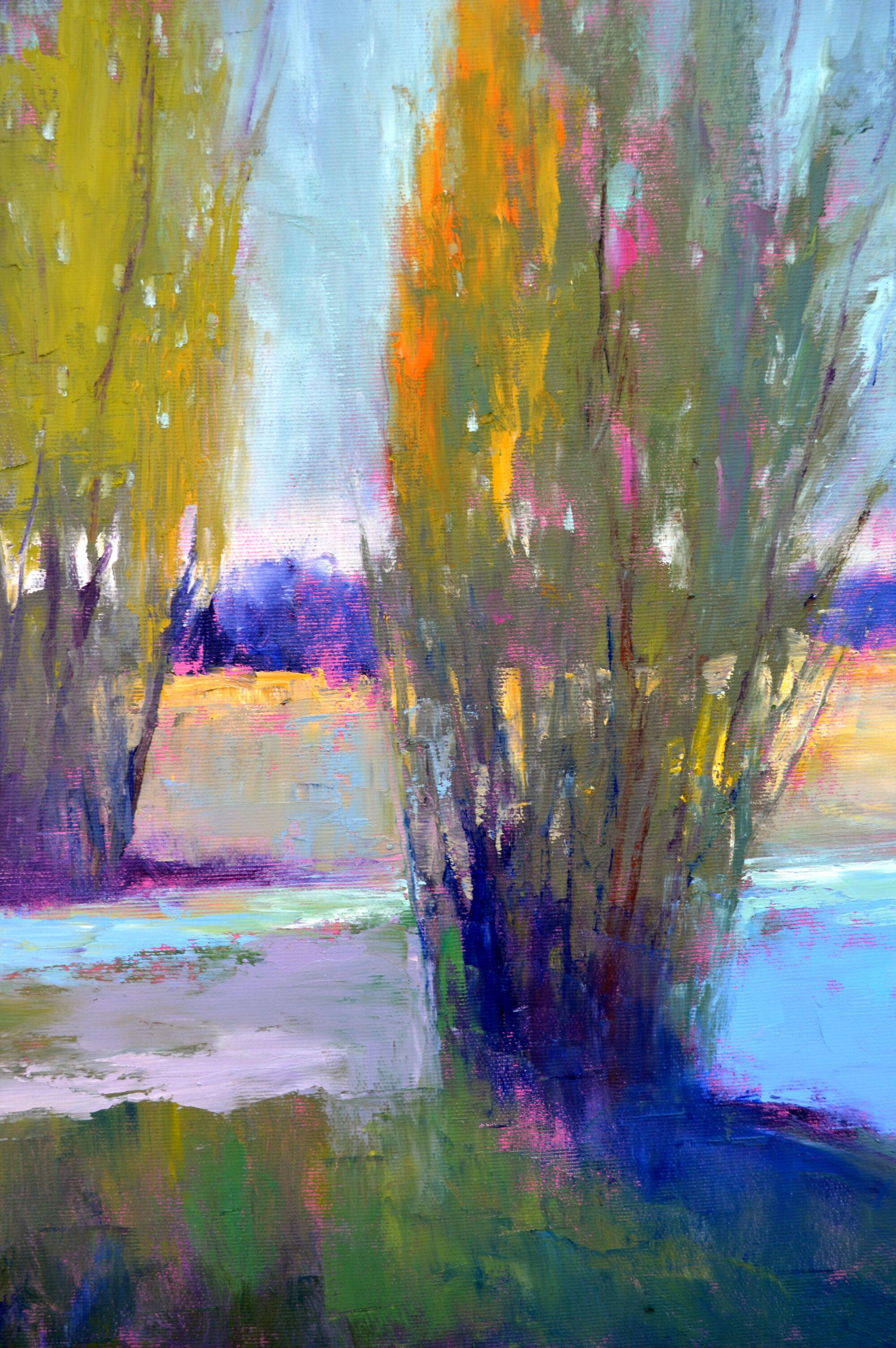Evening colors by the river For Sale 2