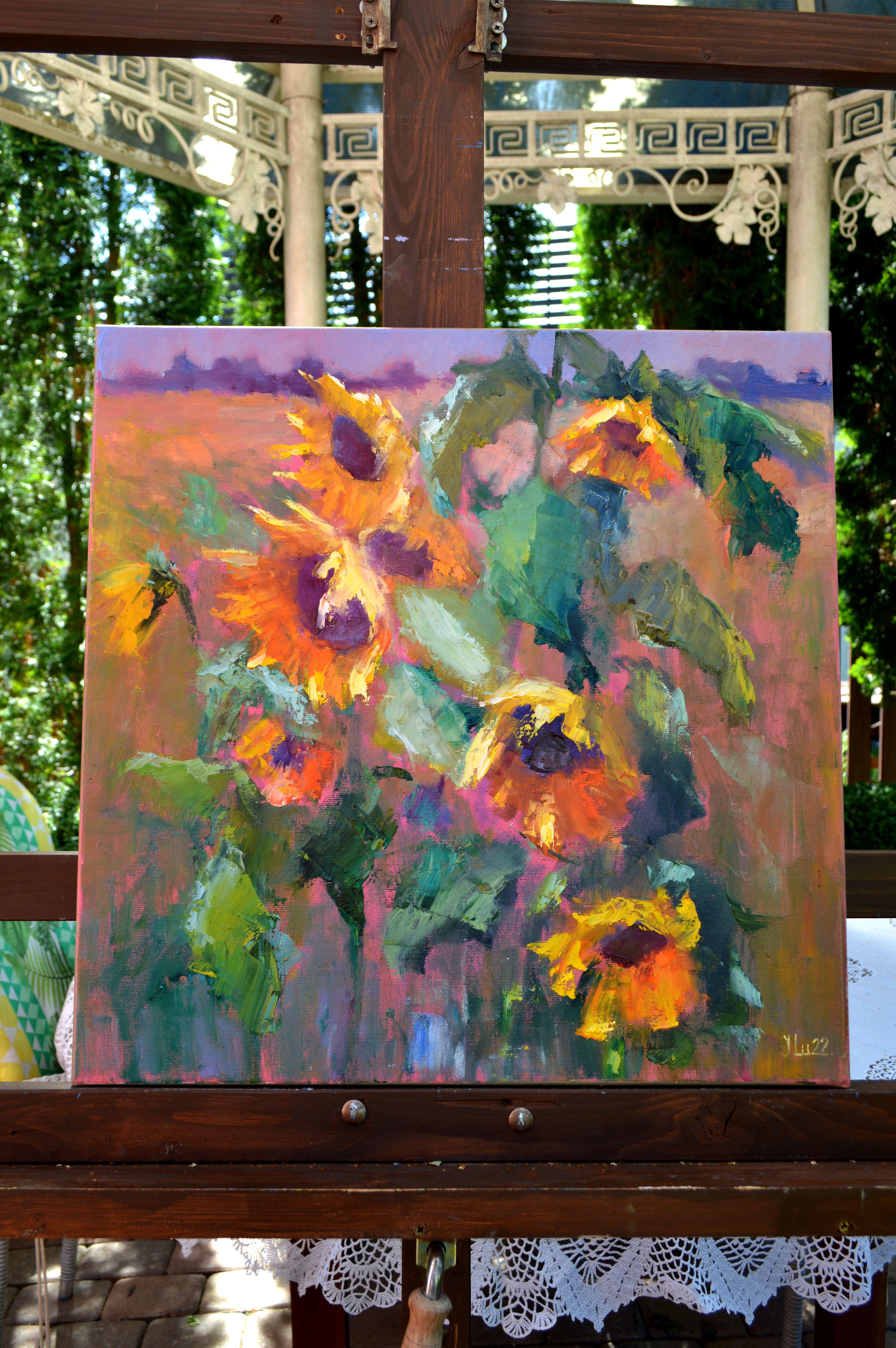 Expression mit Sonnenblumen 50X50 im Angebot 12