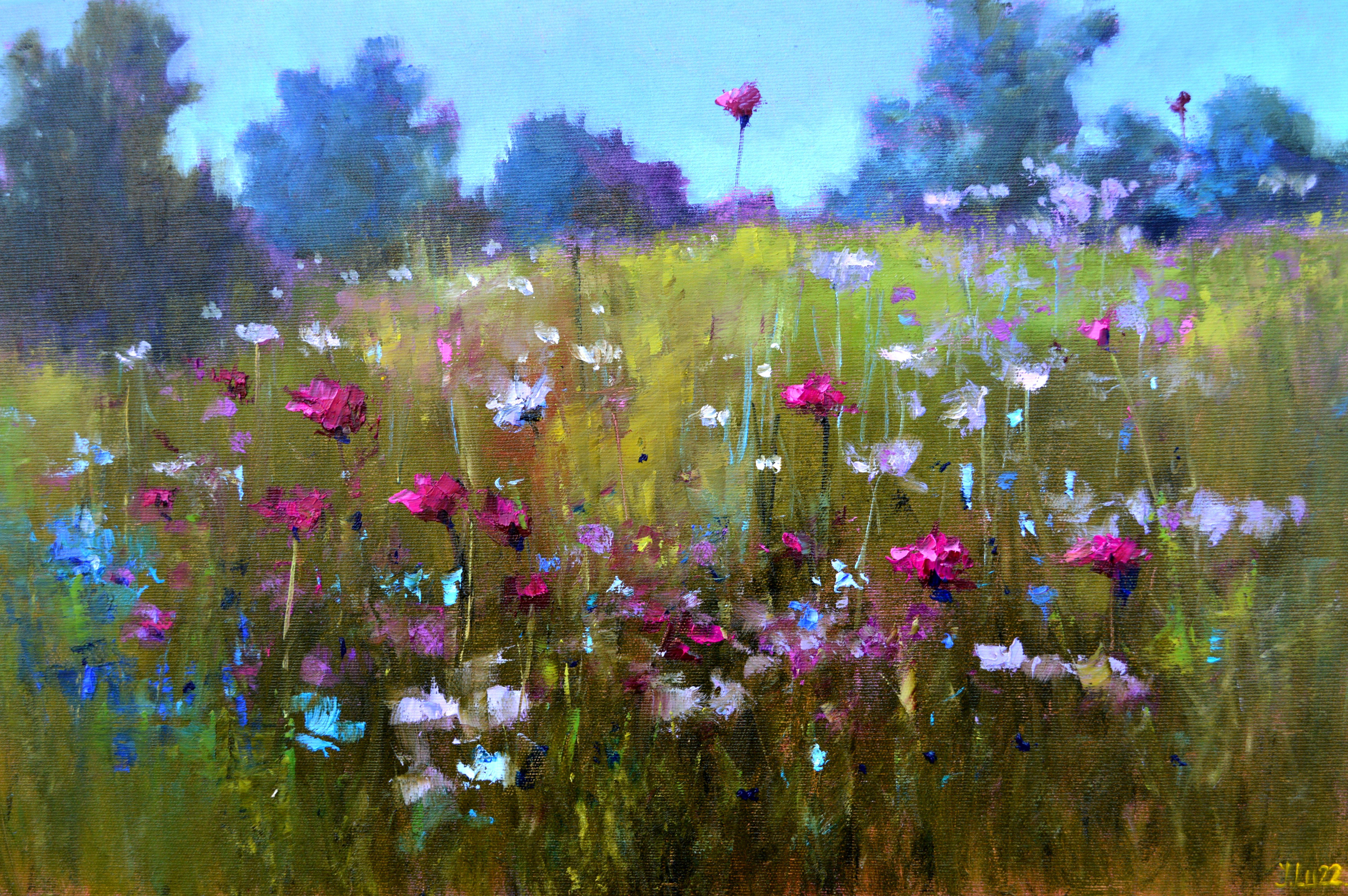 Elena Lukina Interior Painting – Field Gras-Abdeckung
