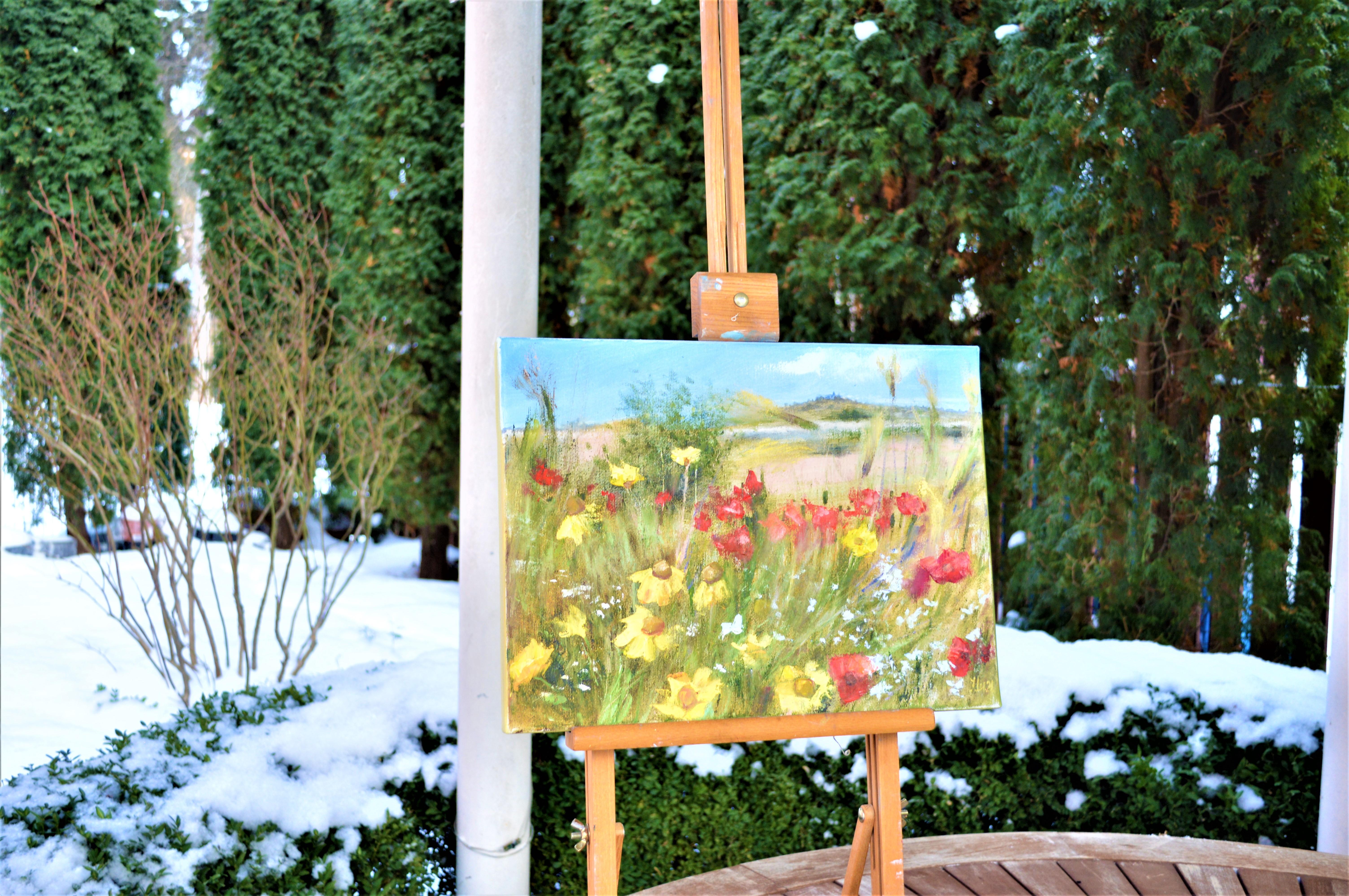 Hierbas de campo de Provenza 30X40 óleo. - Painting Expresionista de Elena Lukina