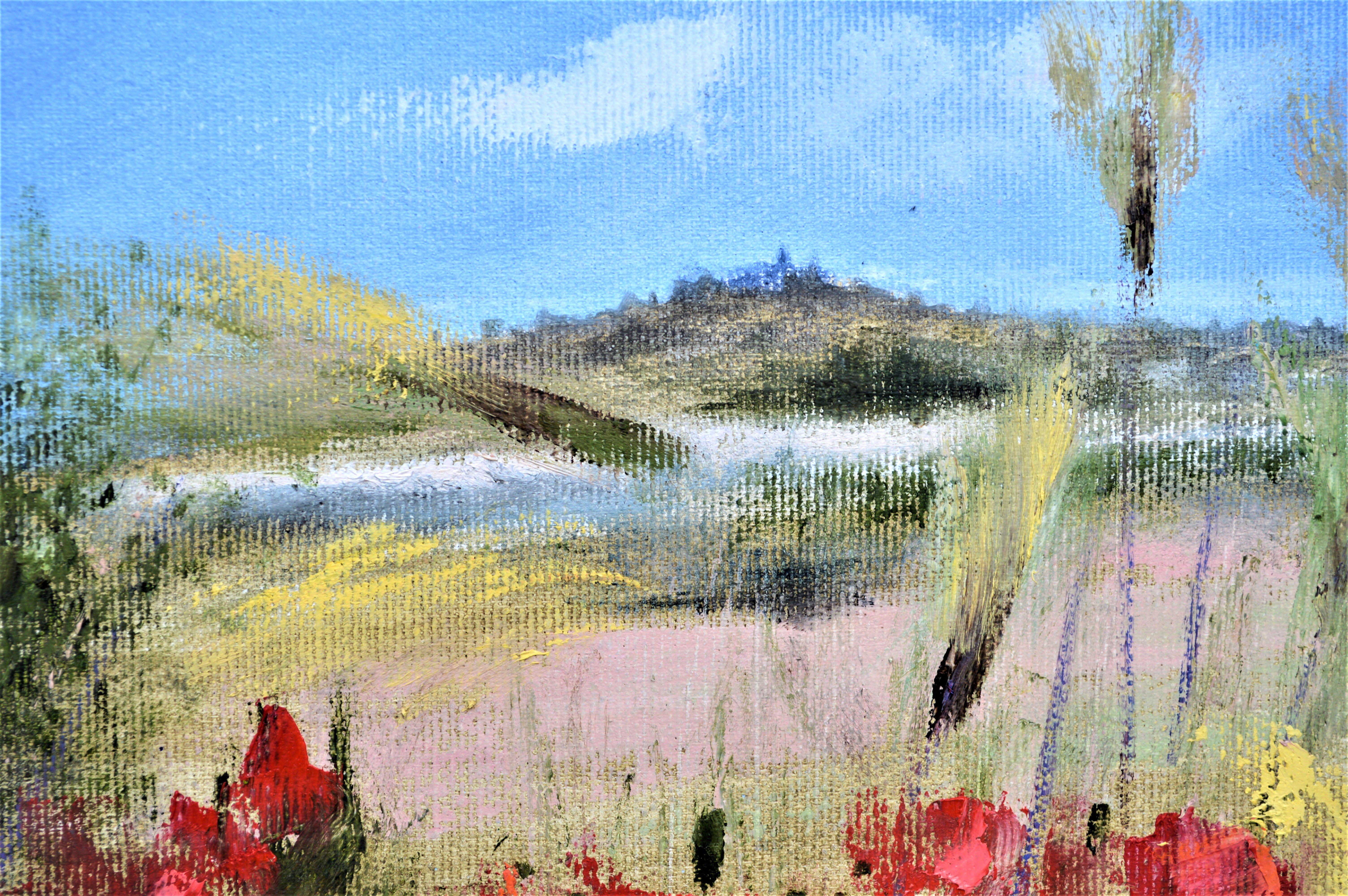 Hierbas de campo de Provenza 30X40 óleo. en venta 3
