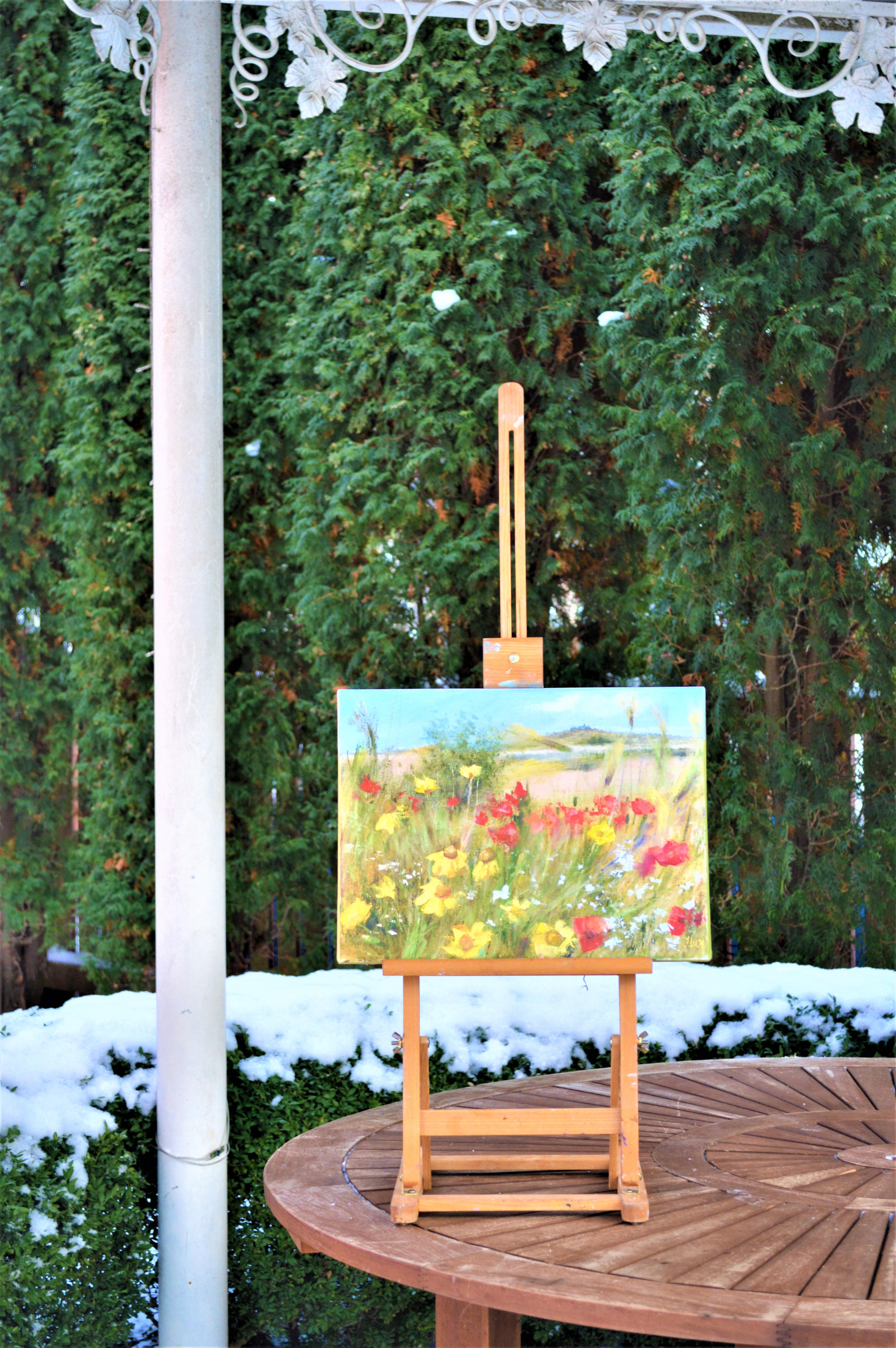 Field herbs of Provence 30X40 Öl. – Painting von Elena Lukina