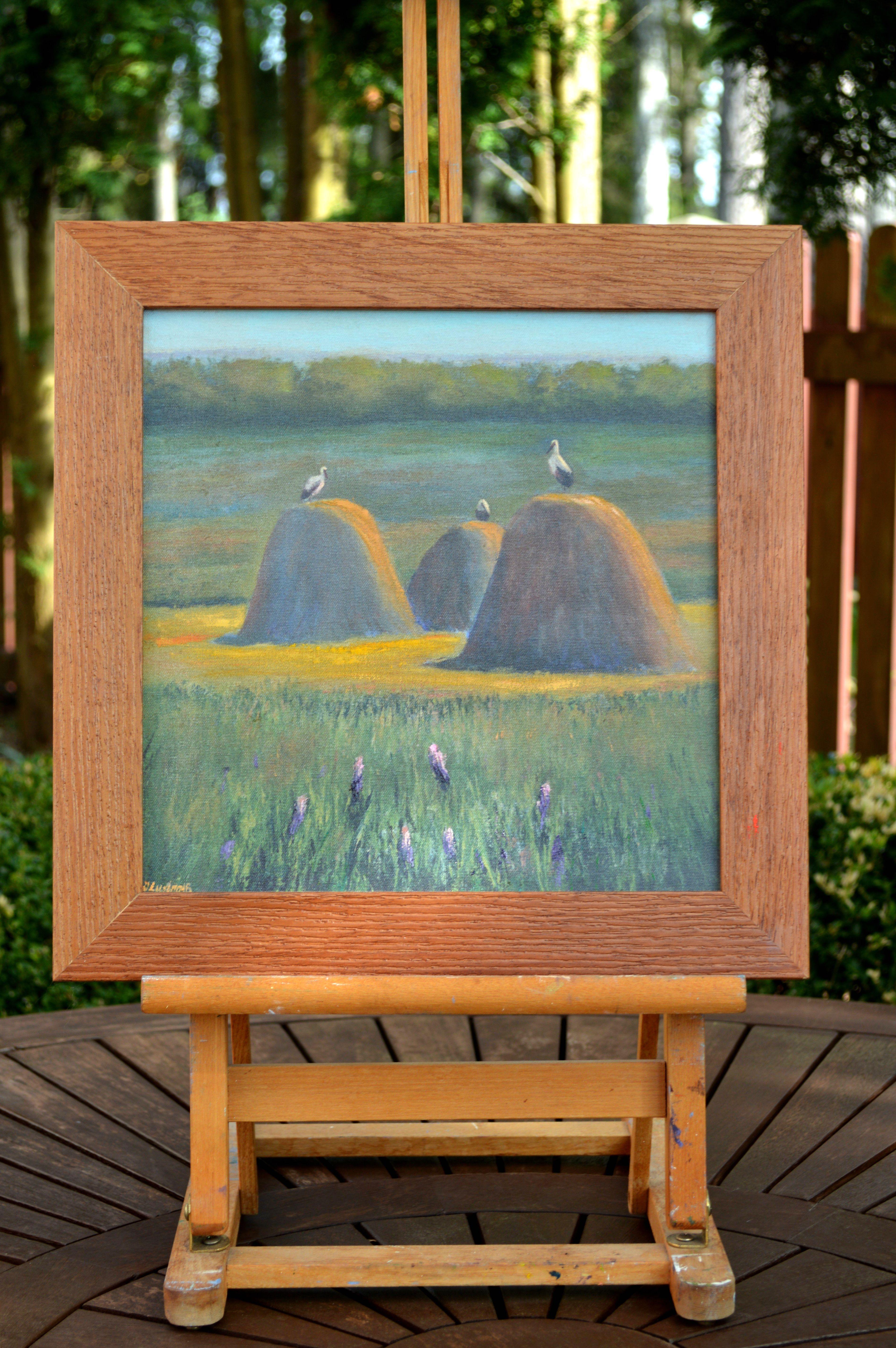 Mélodie de champ - Expressionniste Painting par Elena Lukina