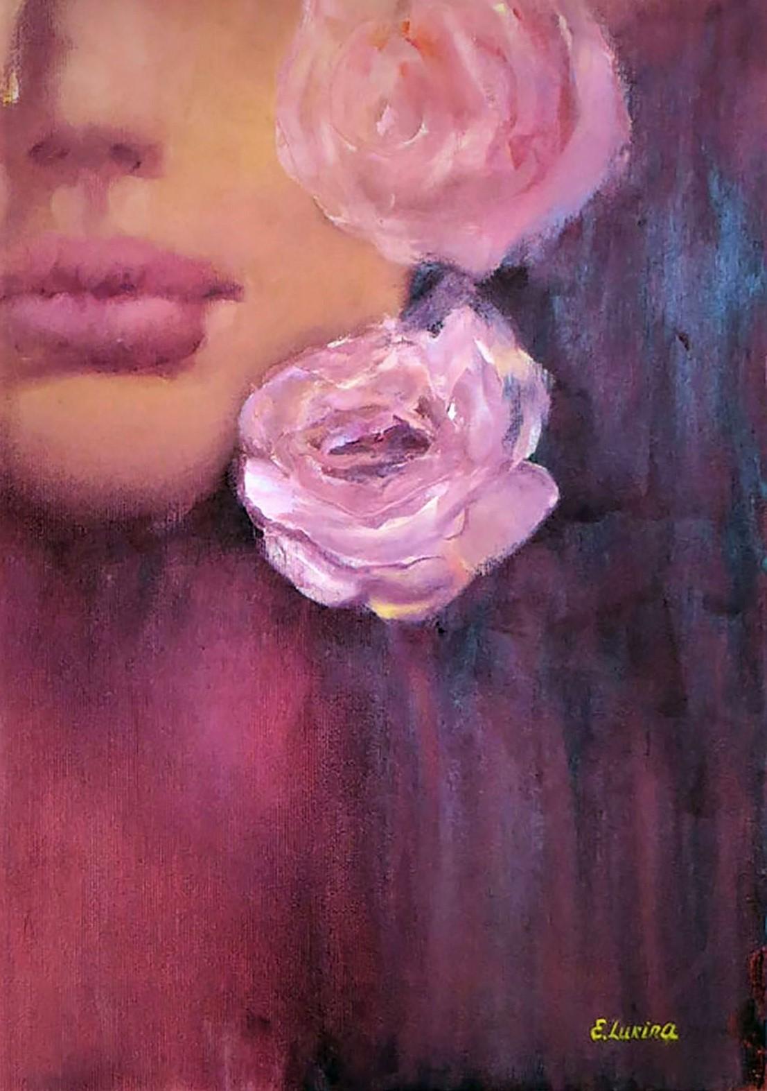 Fantasía floral - Interior Painting Marrón de Elena Lukina