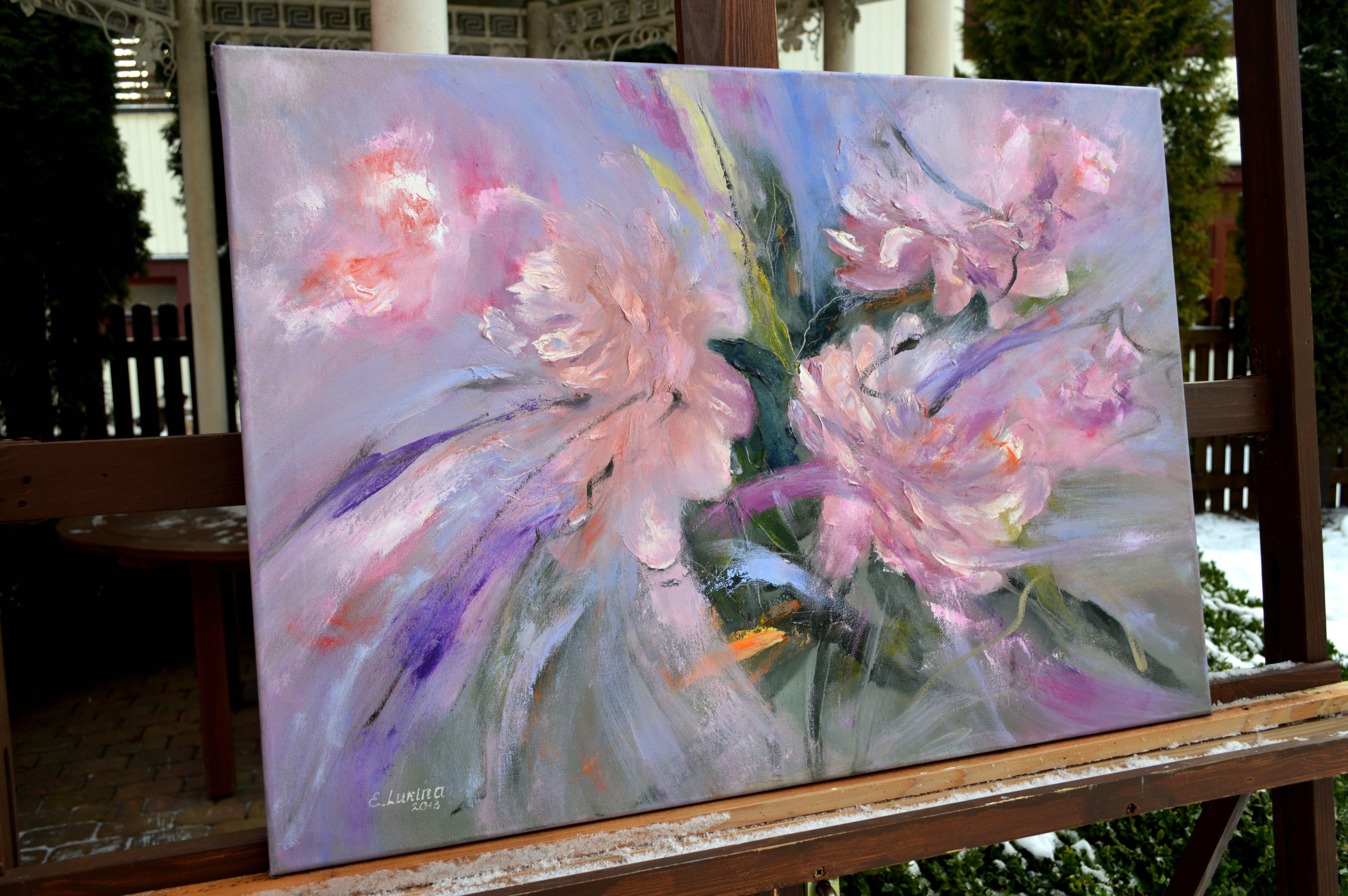 Flores Abstracto - Interior Painting Gris de Elena Lukina