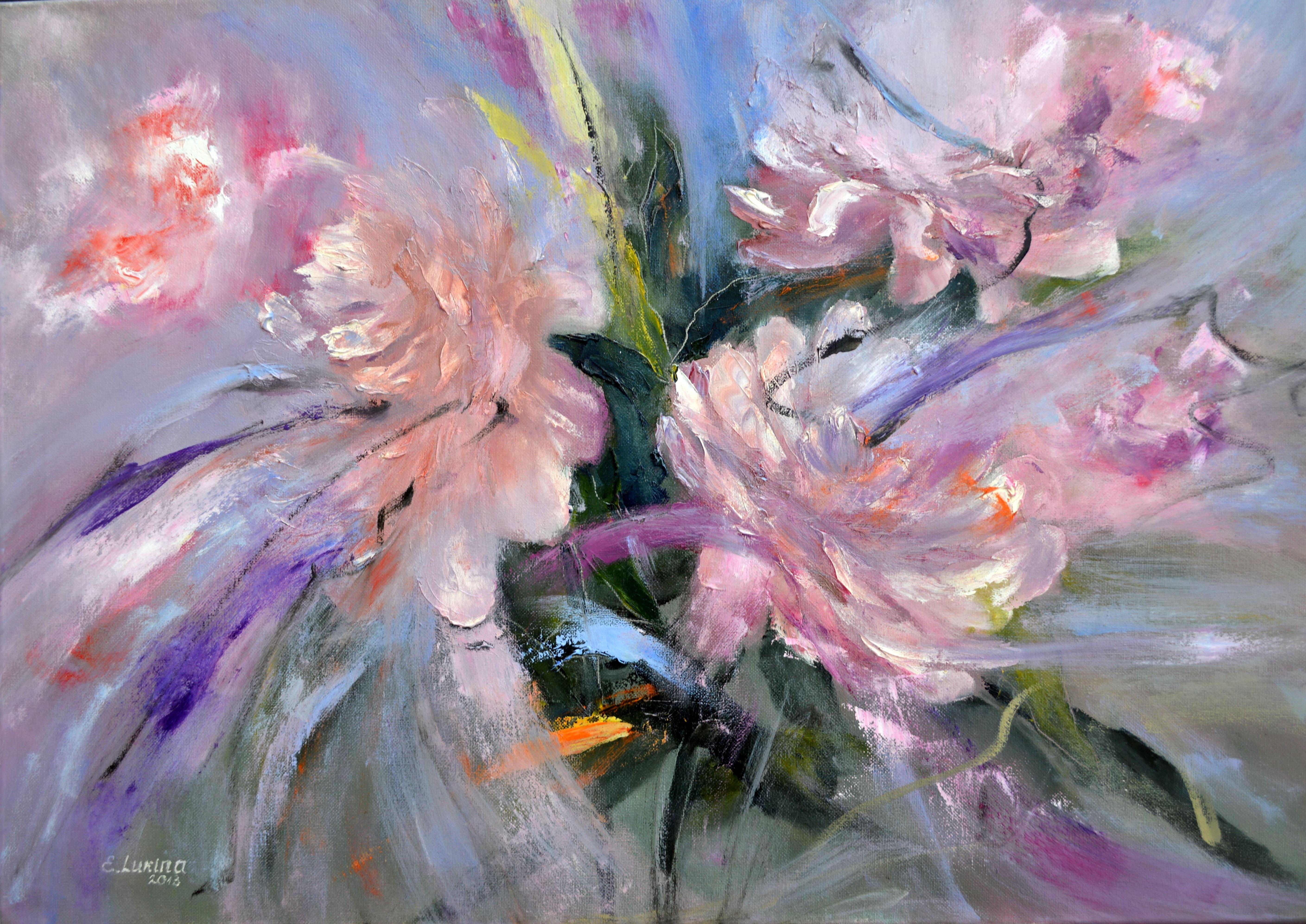 Interior Painting de Elena Lukina - Flores Abstracto