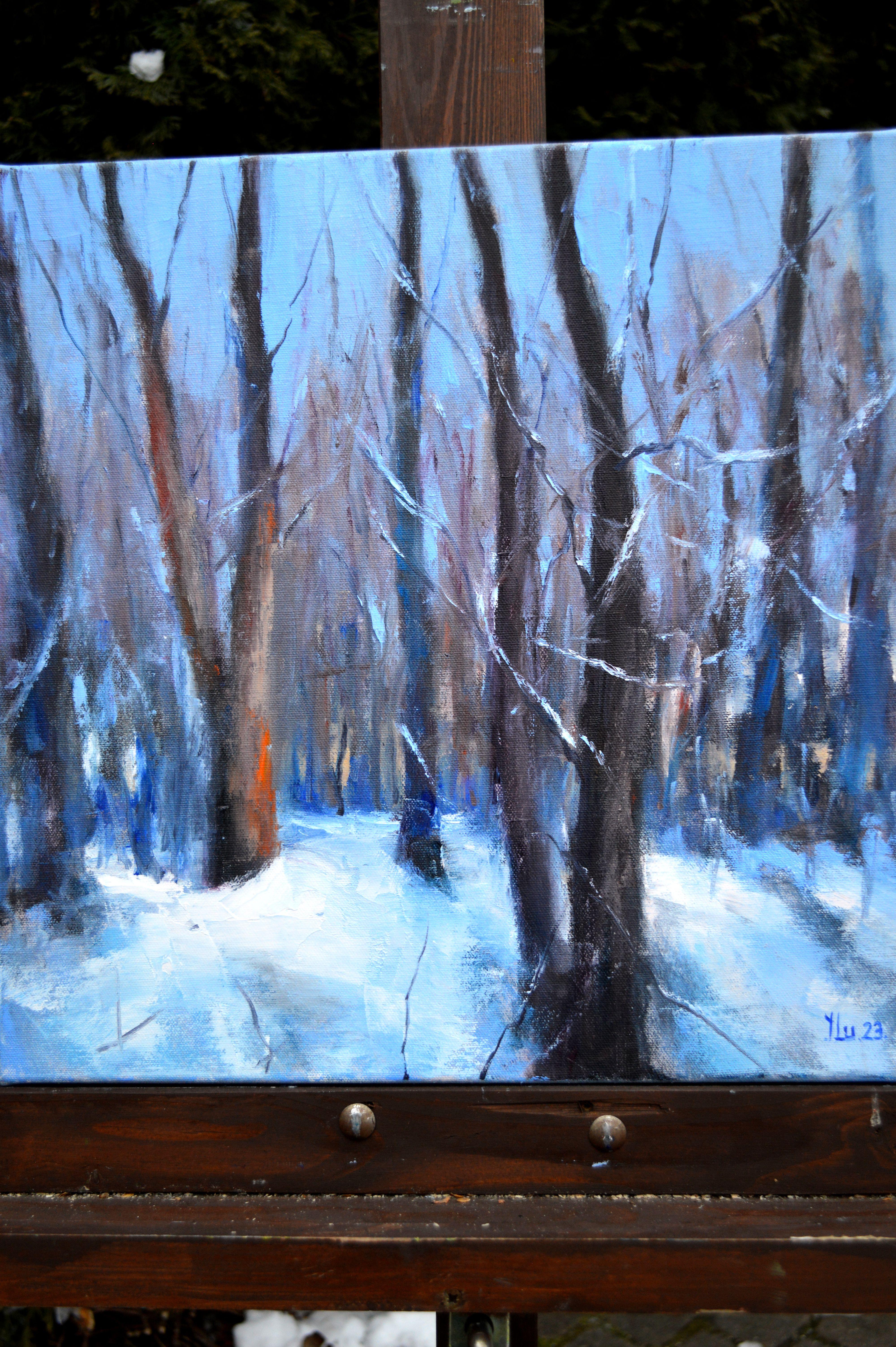 Forest in January days 40X40 For Sale 6