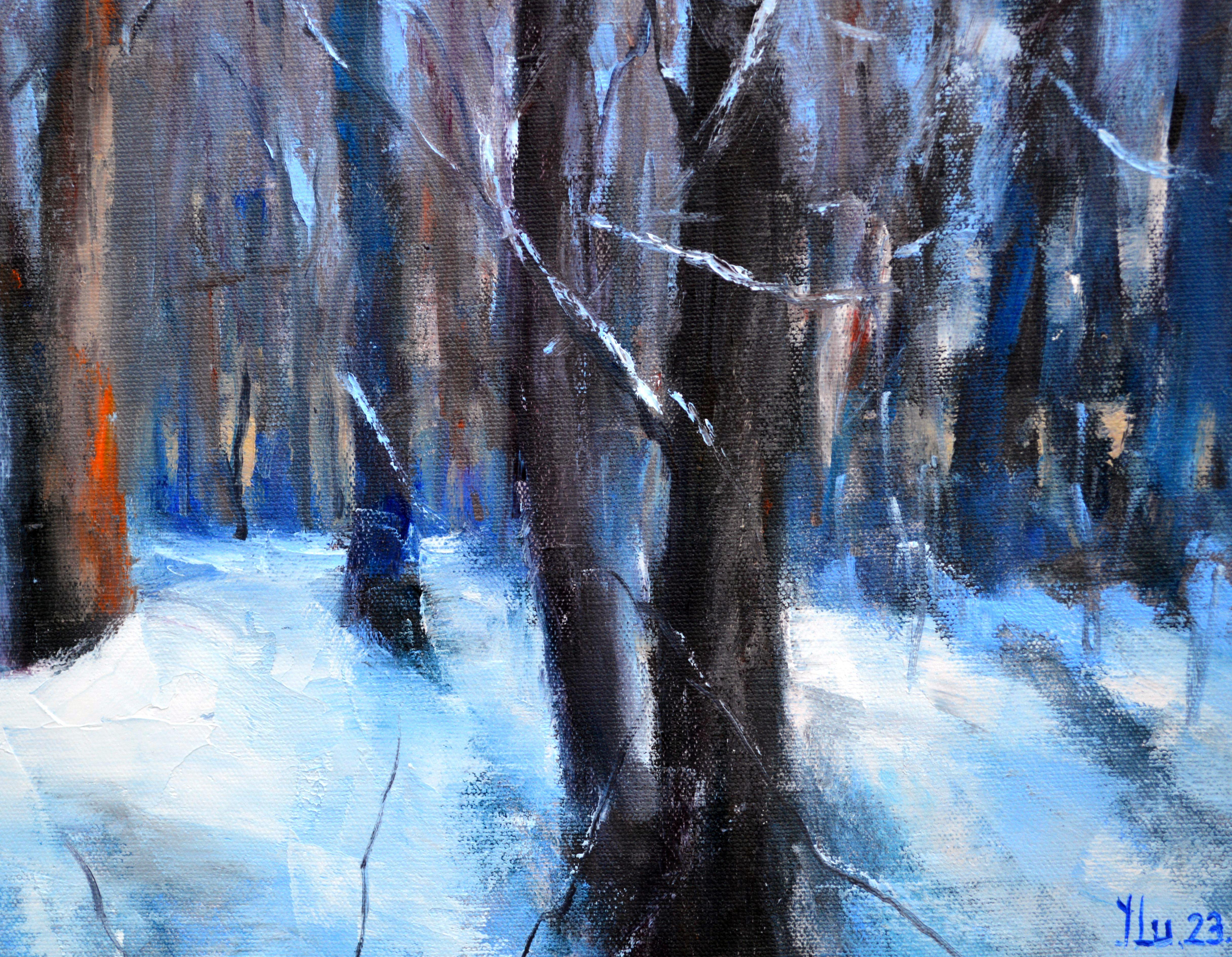 Forest in January days 40X40 For Sale 11