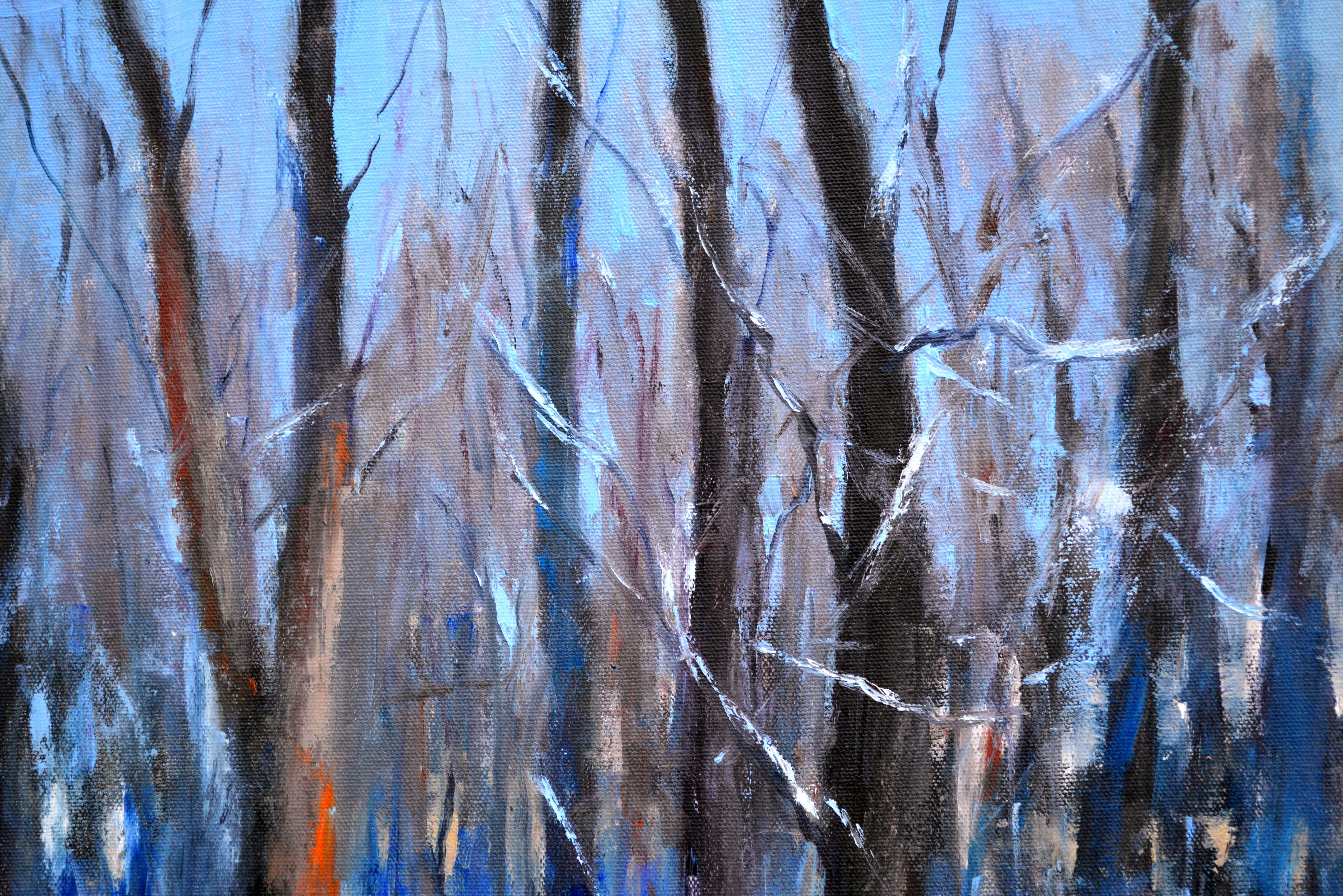 Forest in January days 40X40 For Sale 12