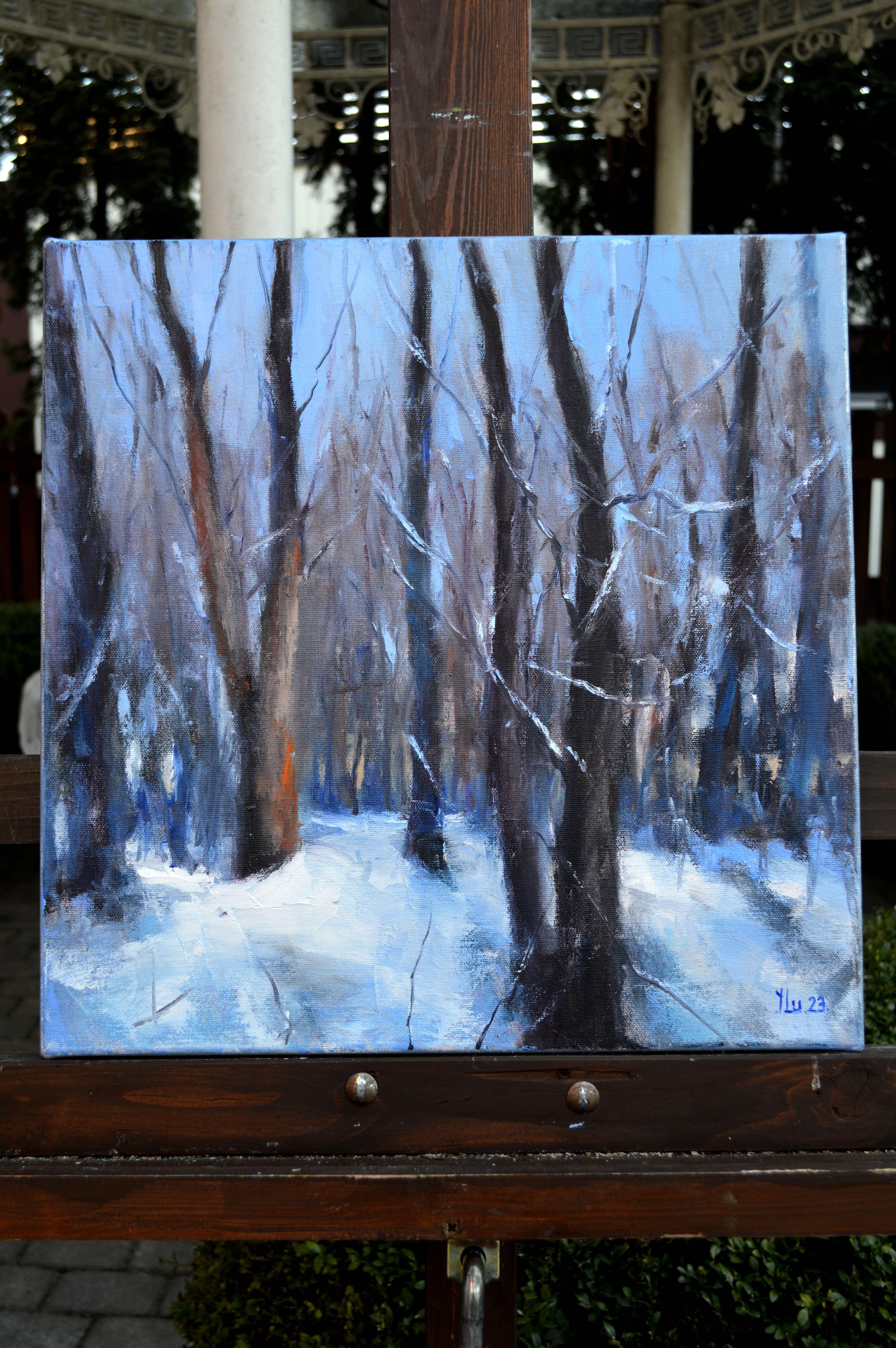 Forest in January days 40X40 For Sale 13