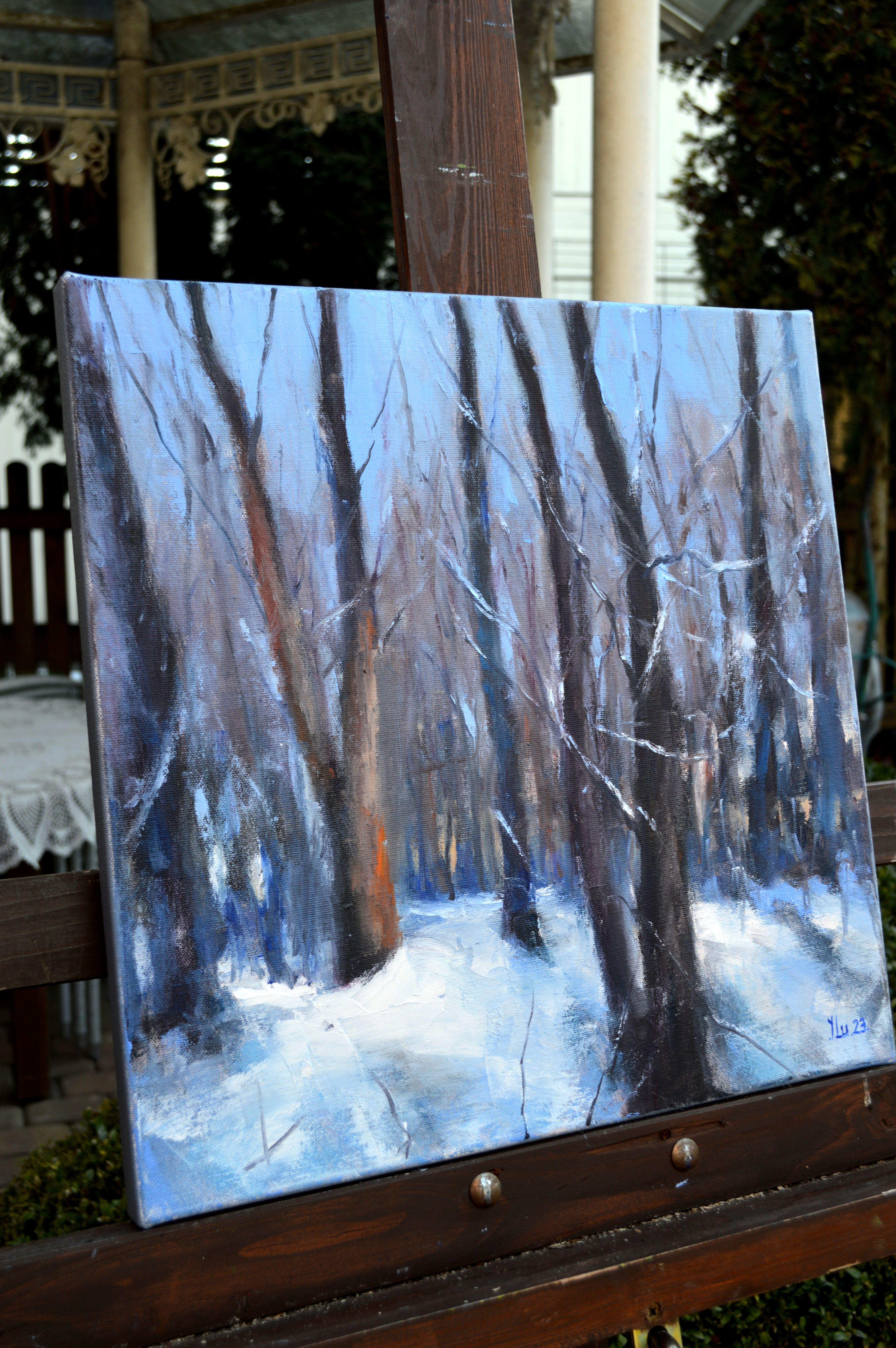 Forest in January days 40X40 For Sale 14
