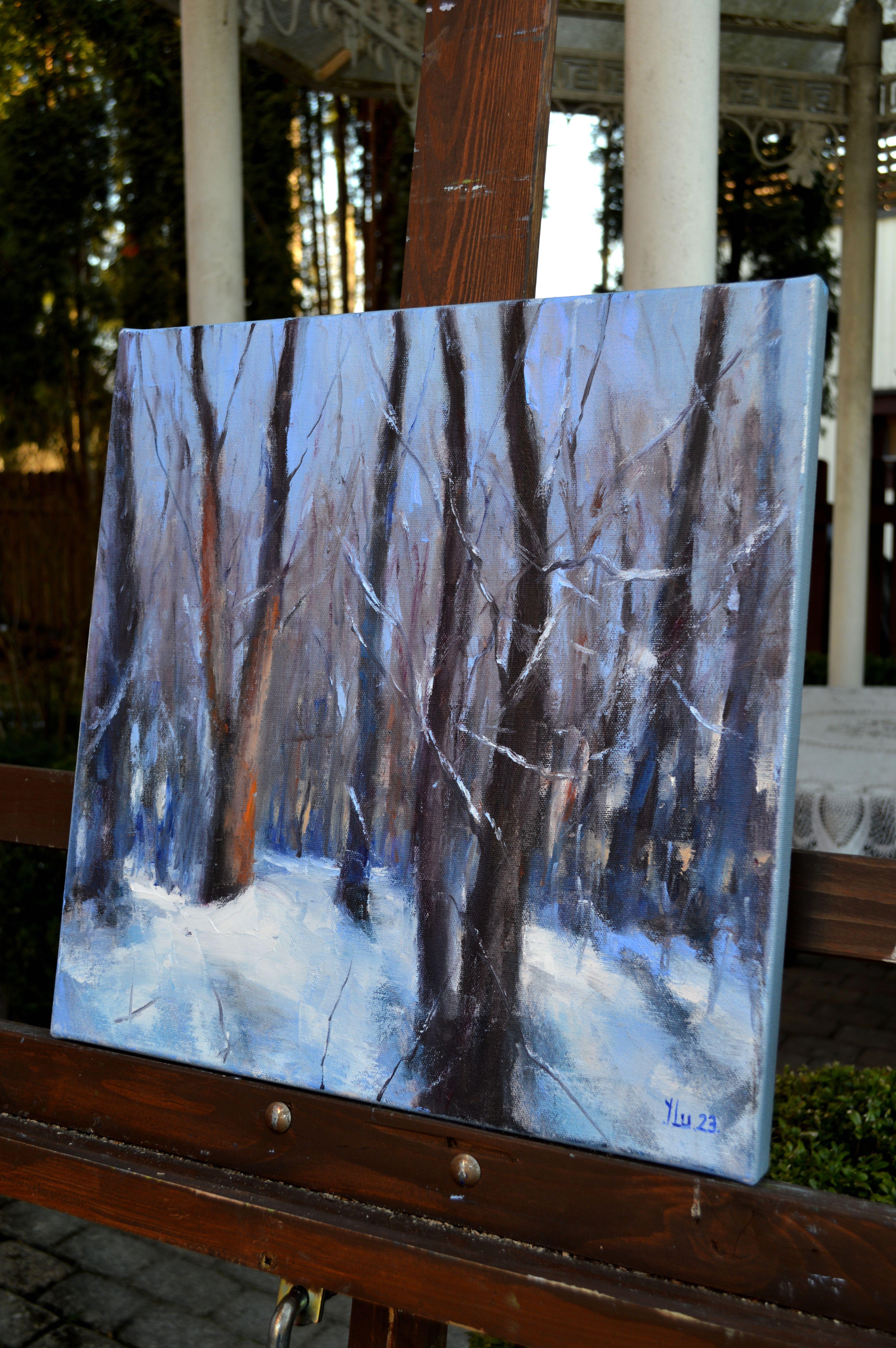 Forest in January days 40X40 For Sale 15