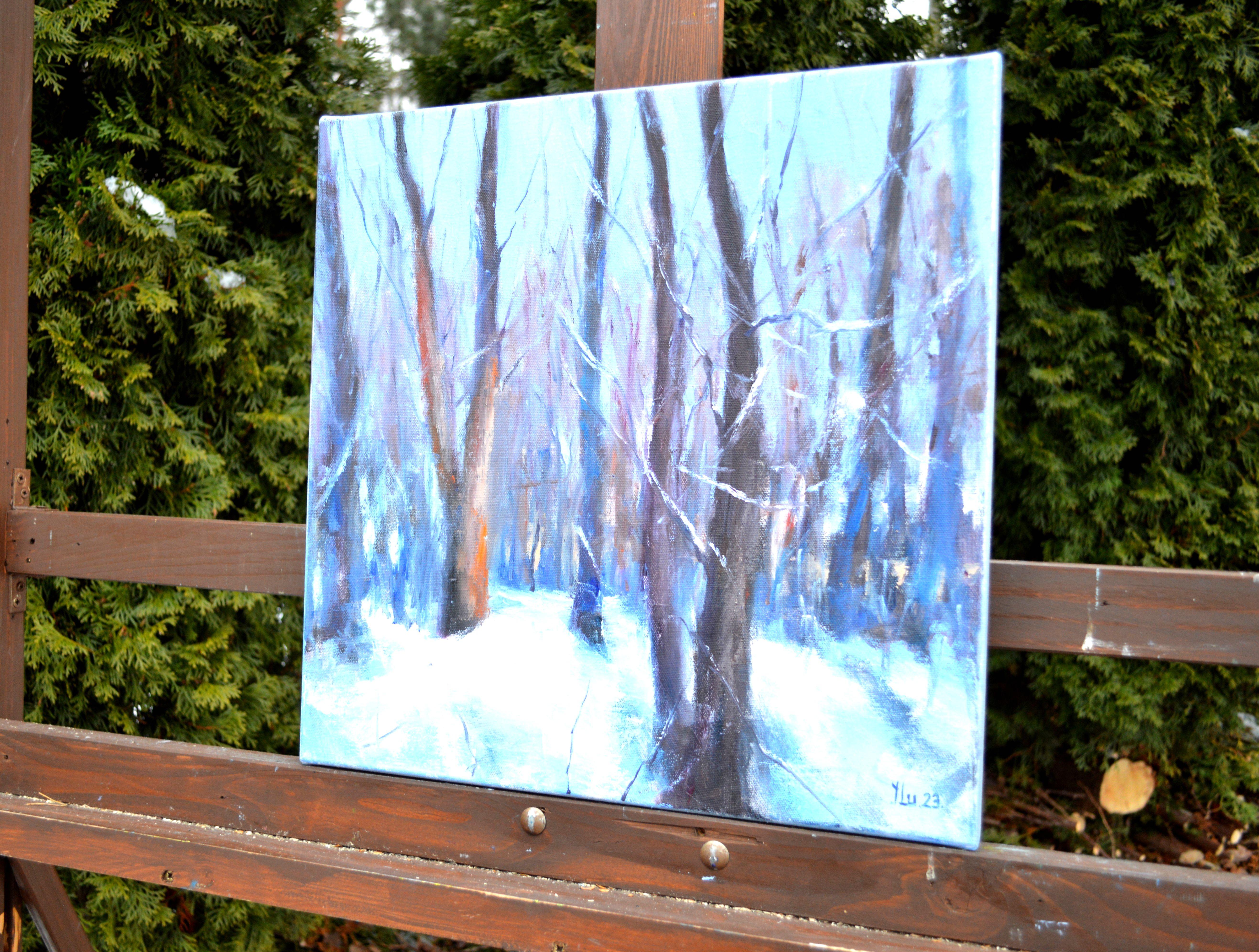 Forest in January days 40X40 For Sale 1
