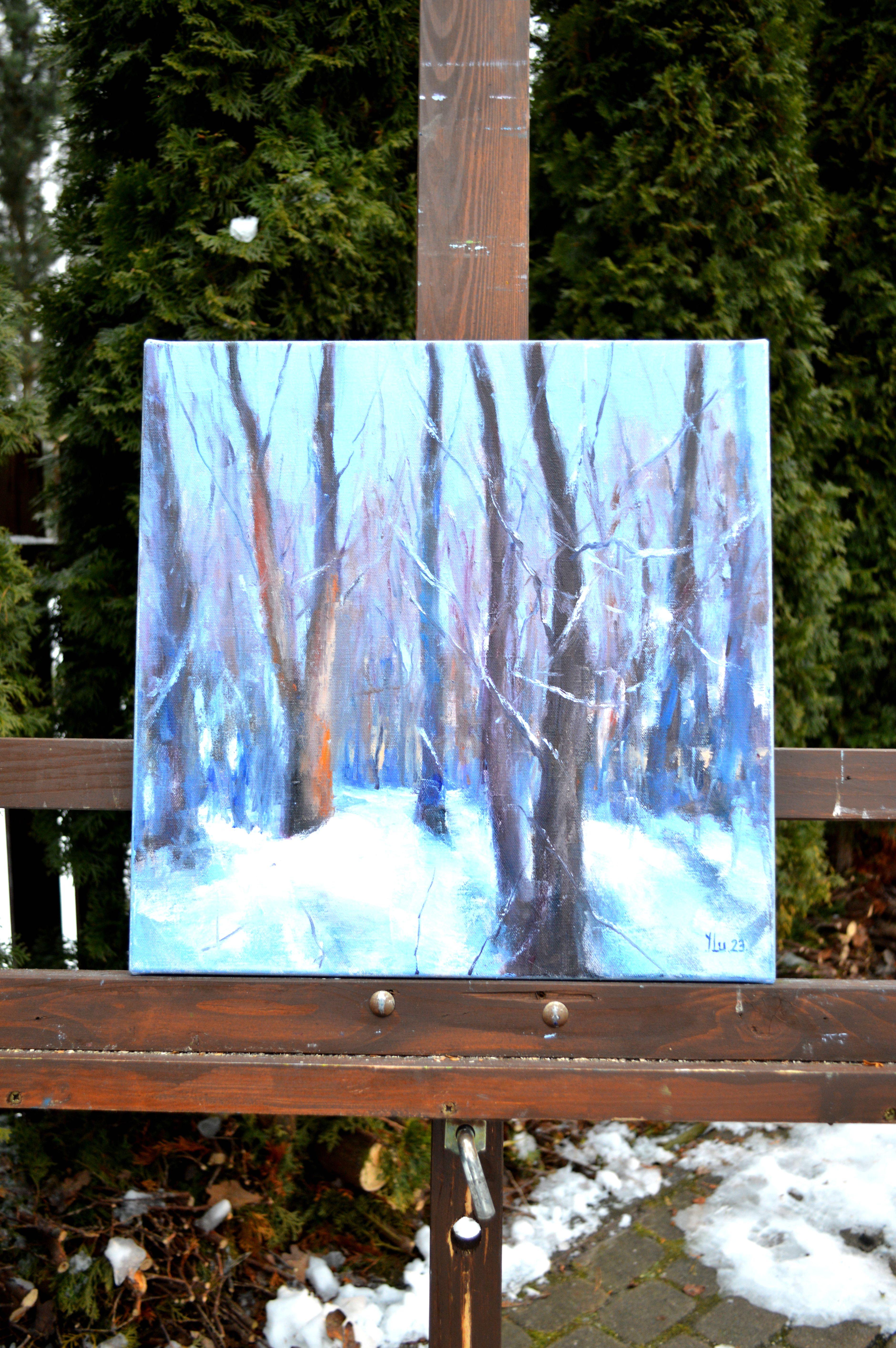 Forest in January days 40X40 For Sale 2