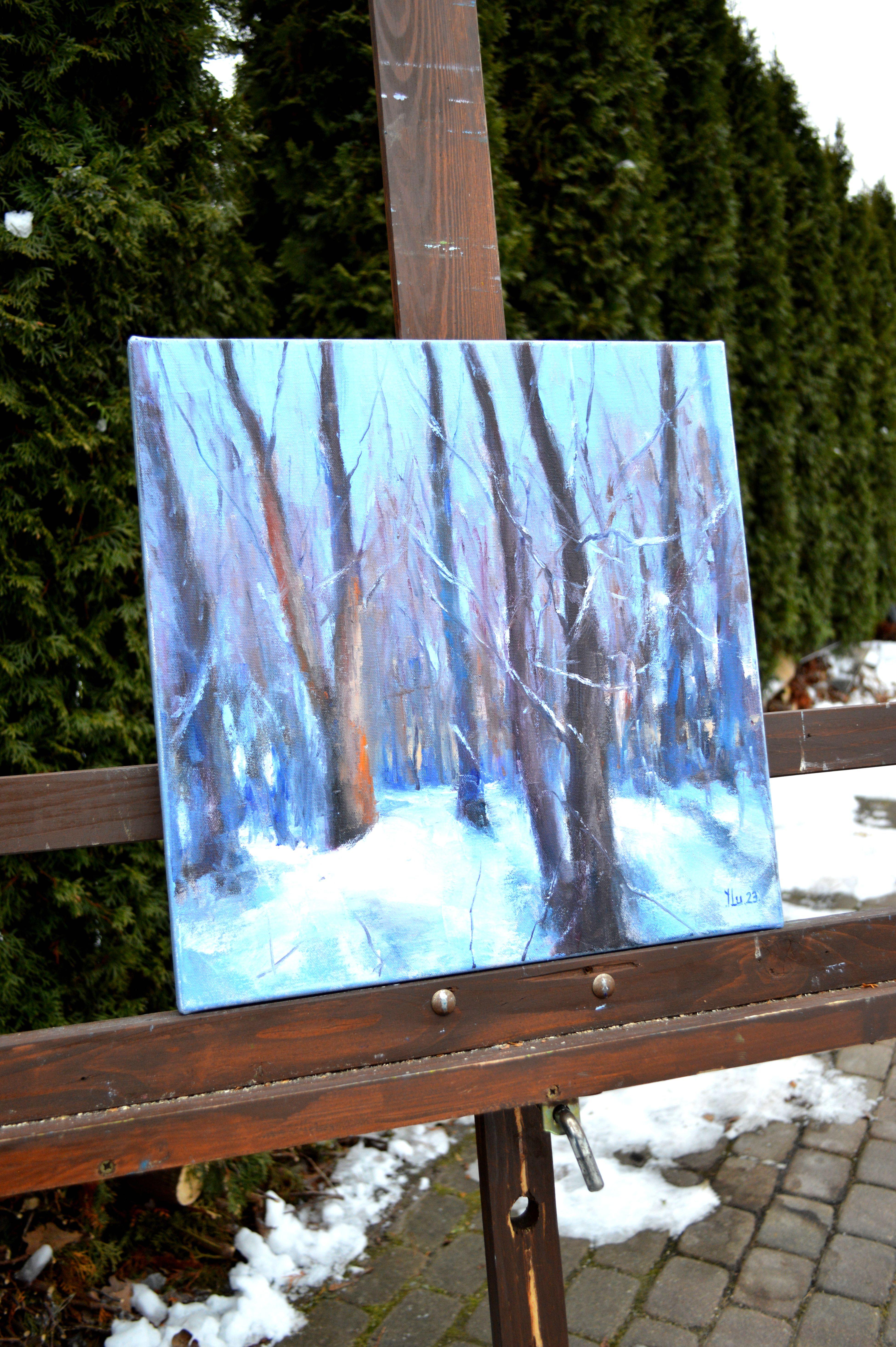 Forest in January days 40X40 For Sale 3