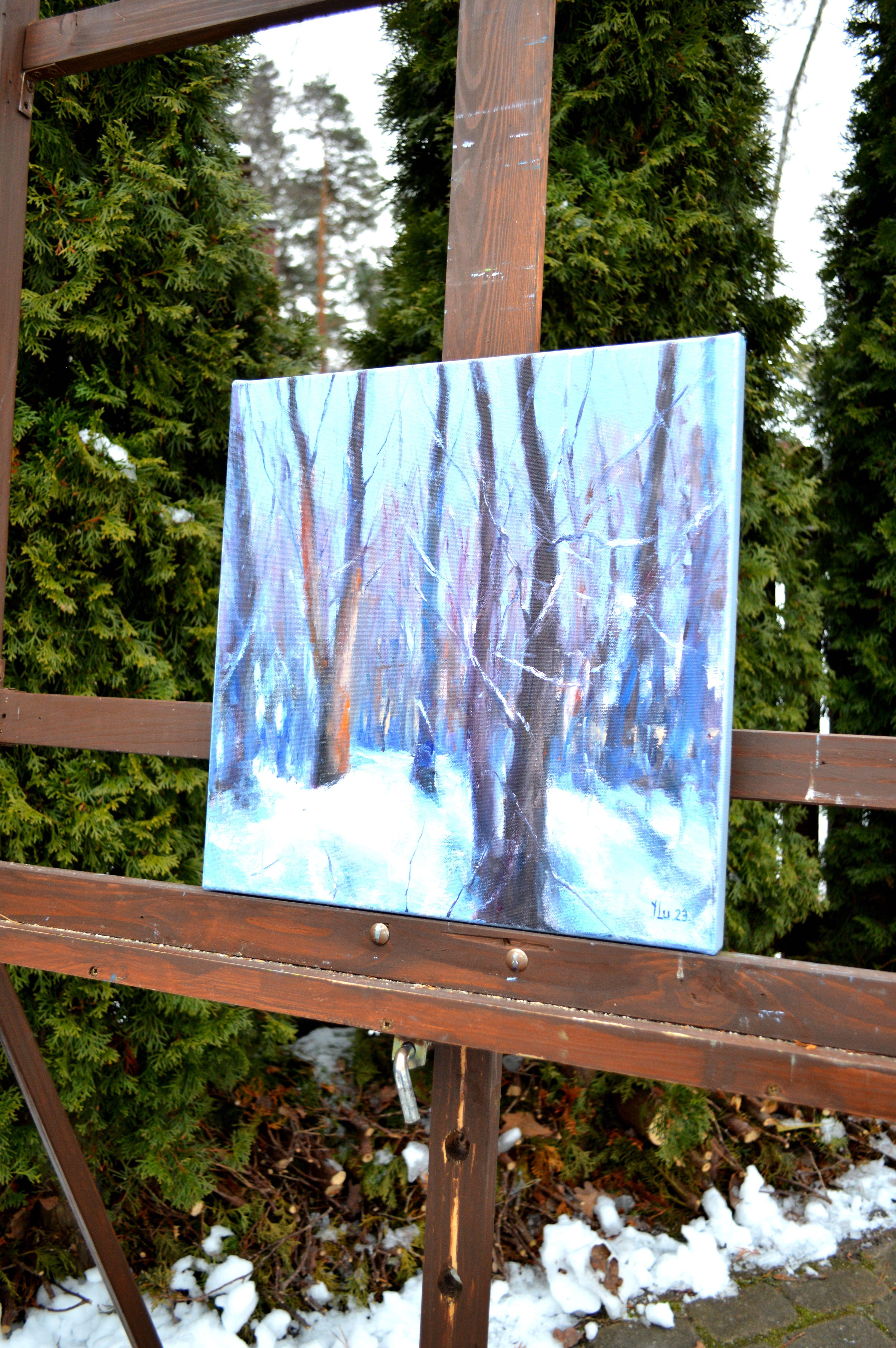 Forest in January days 40X40 For Sale 4