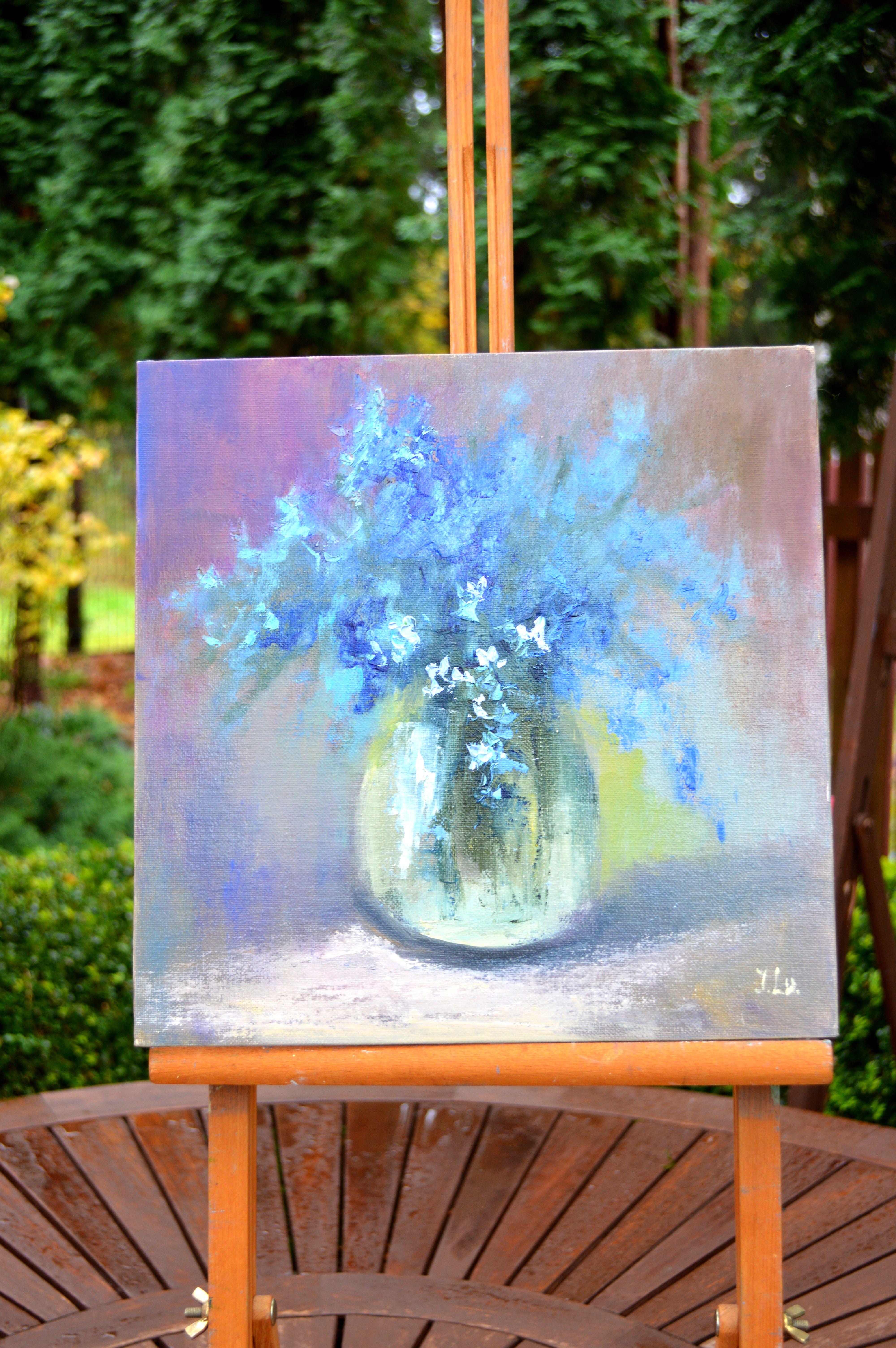 Forest Spring Flowers Bouquet - Painting by Elena Lukina