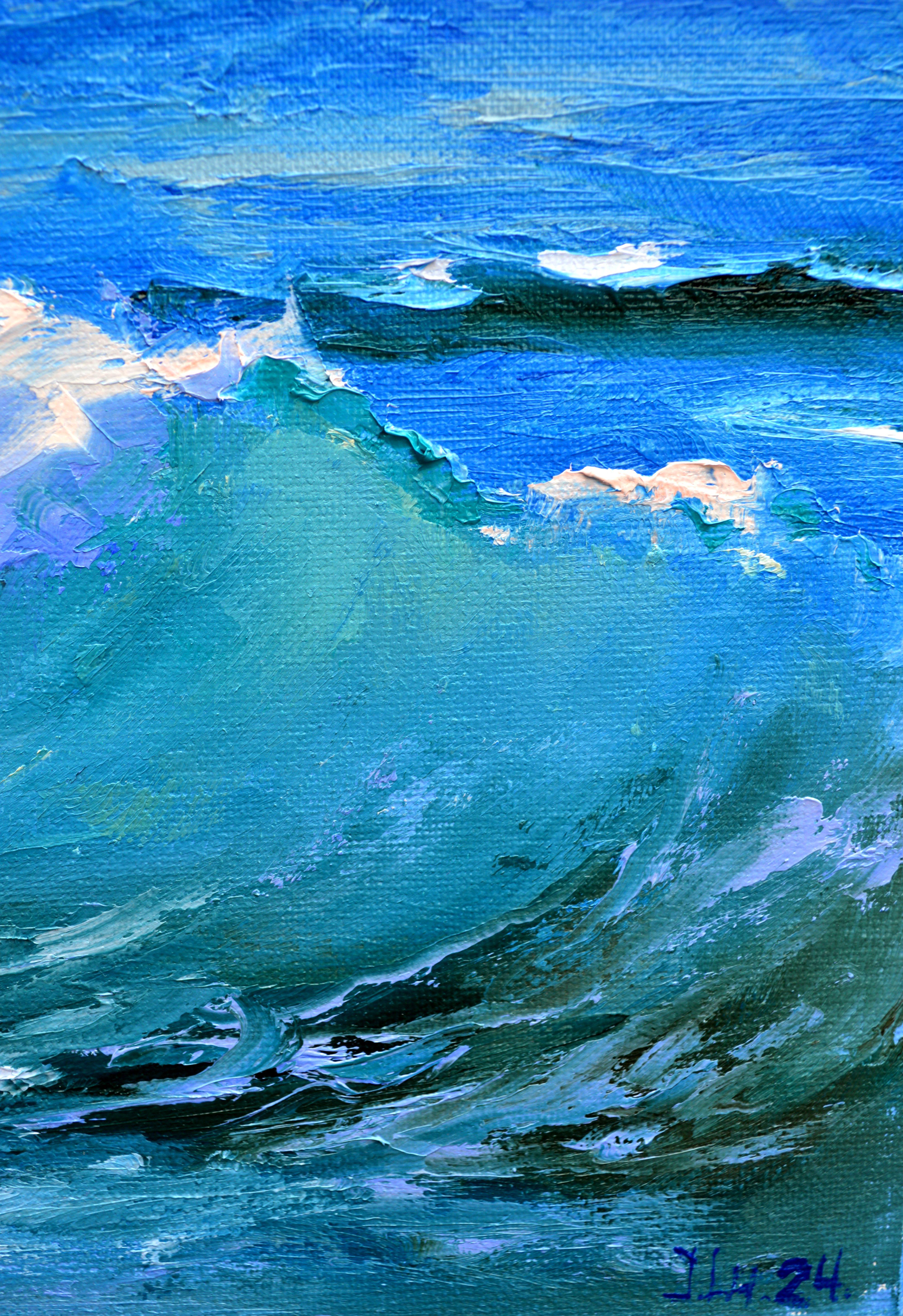 Fragmento de una ola de mar en venta 1