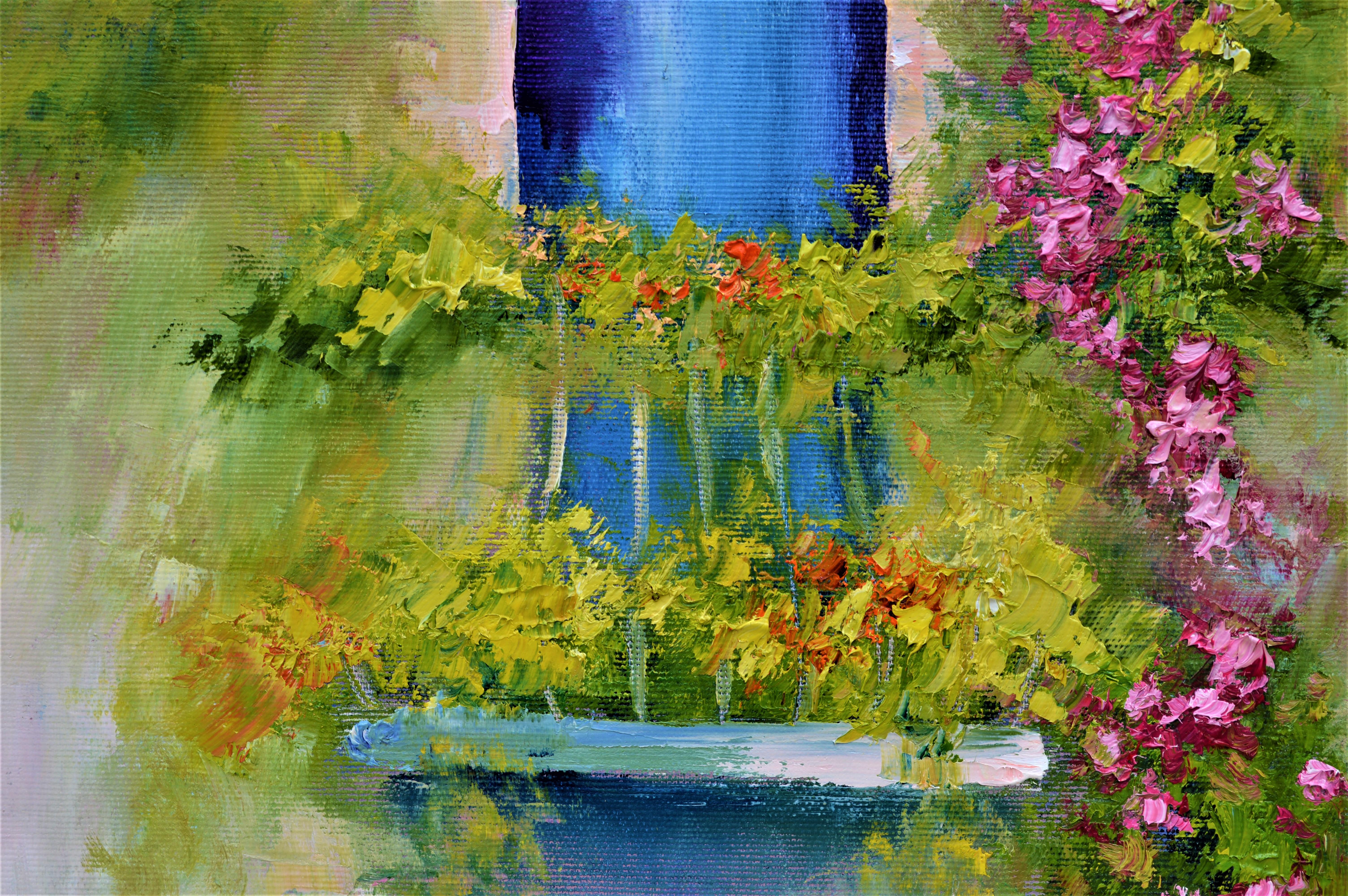 French balcony with flowers For Sale 1